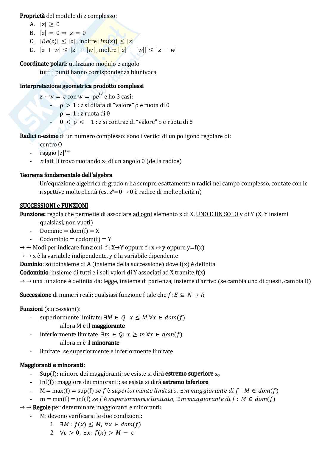 MRT - Domande teoriche e risposte di Analisi matematica II Pag. 2