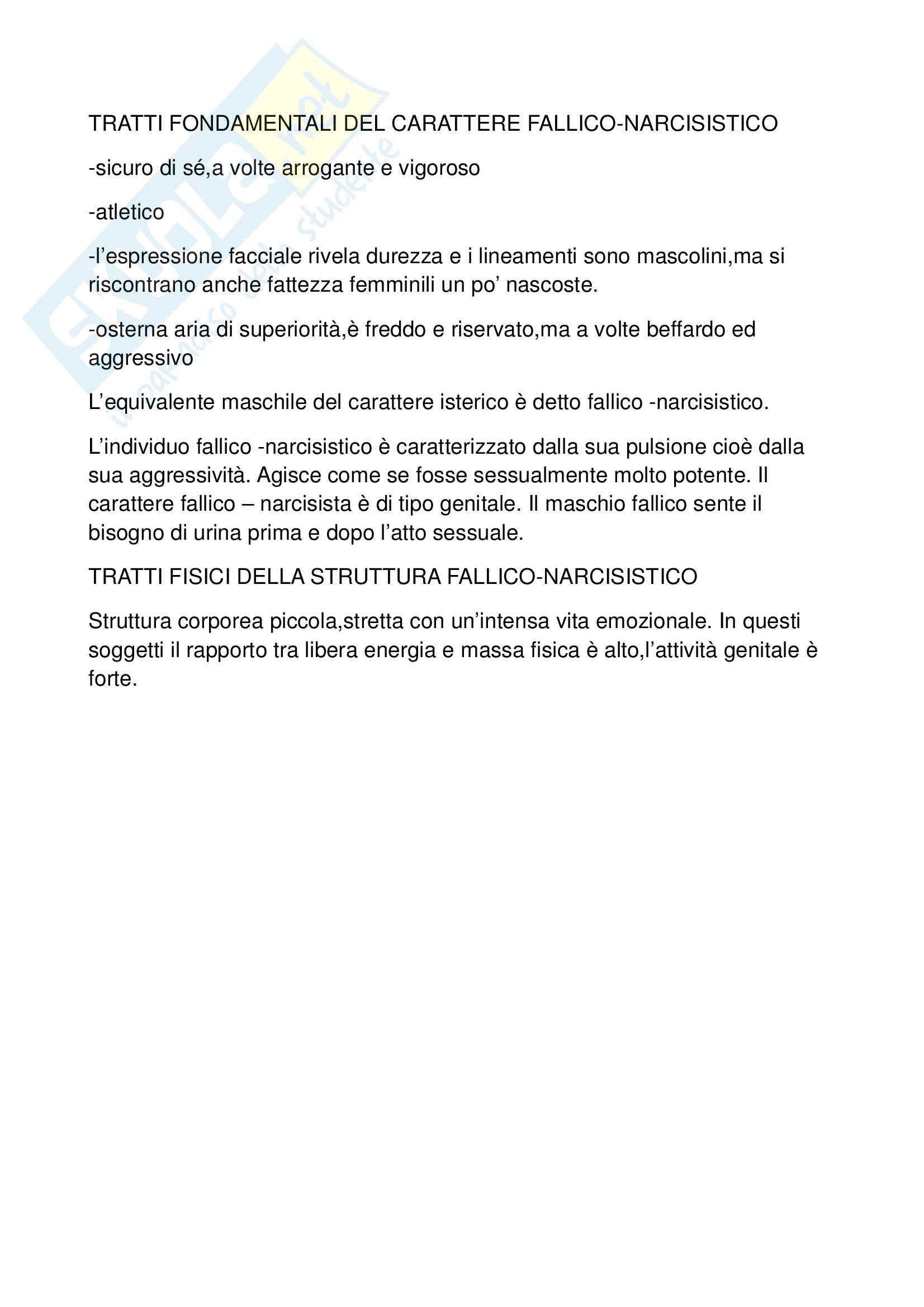 Pedagogia generale – Carattere fallico