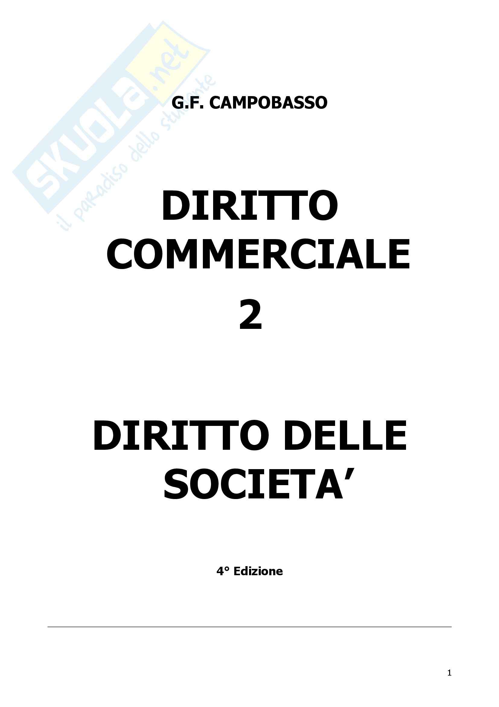 Diritto commerciale - il diritto delle società Pag. 1