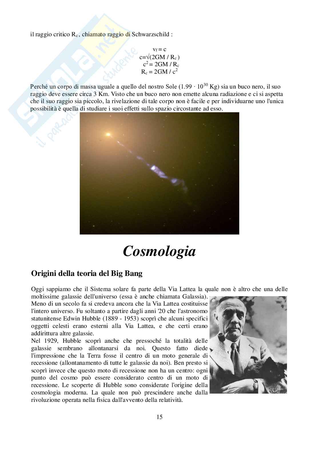 Geometria dell'universo - dalla negazione del v postulato di euclide alle ipotesi Pag. 16