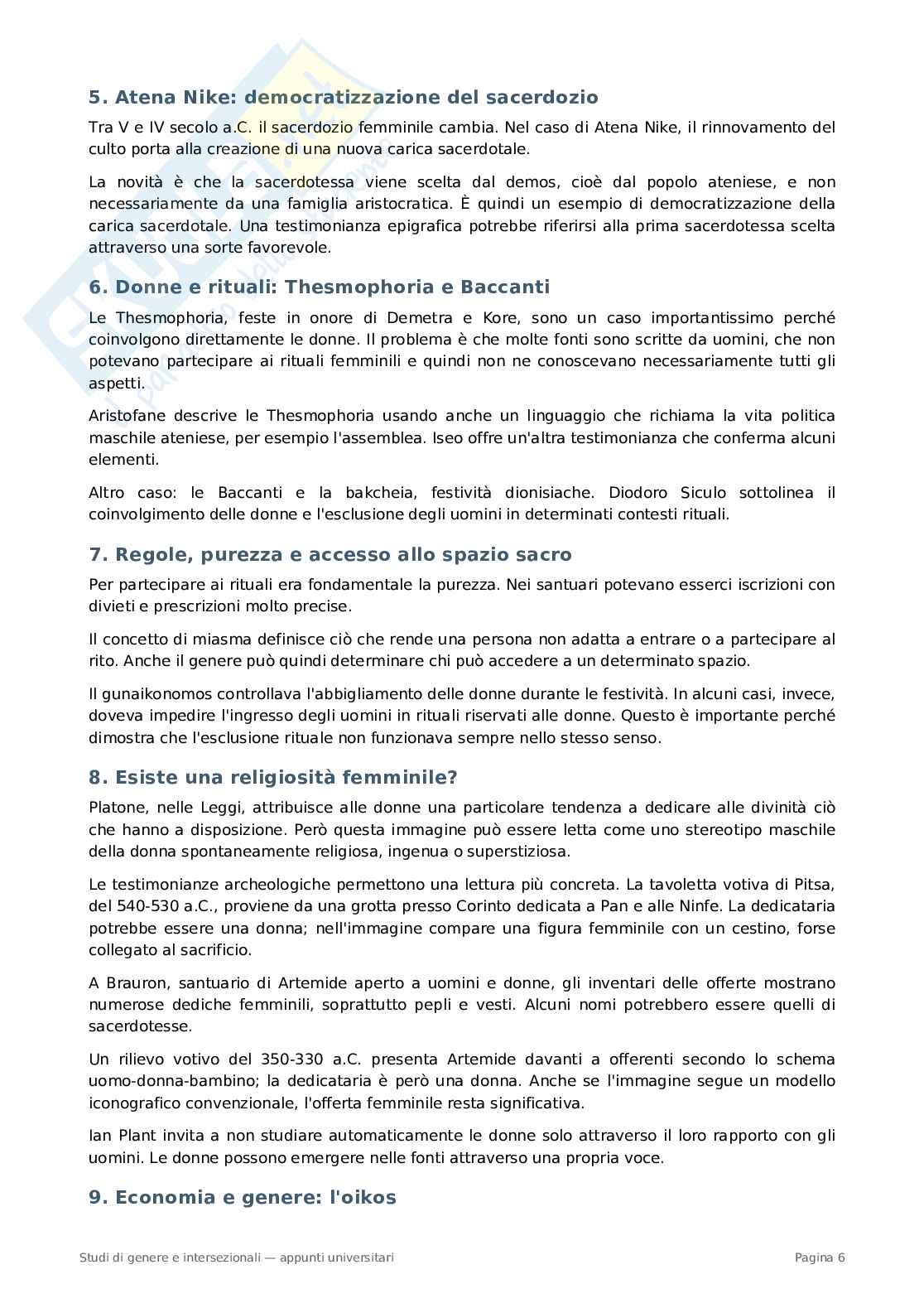 Appunti Studi di genere ed intersezionali Pag. 6