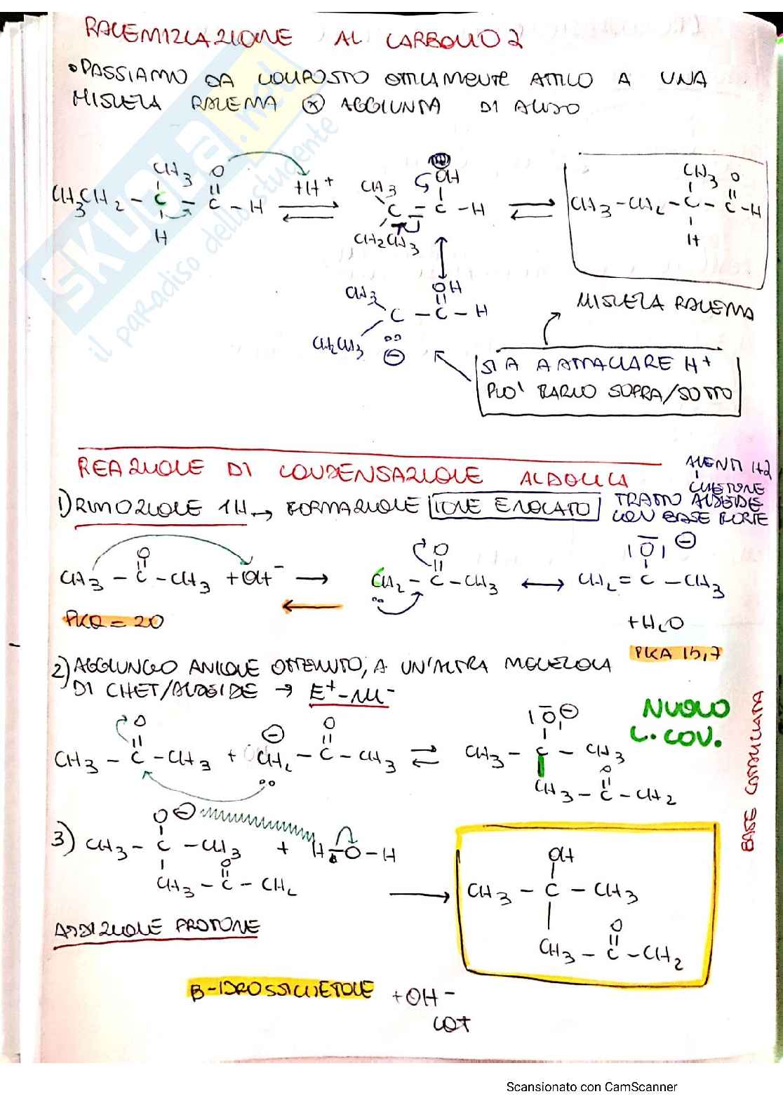 Reazioni aldeidi e chetoni Pag. 11