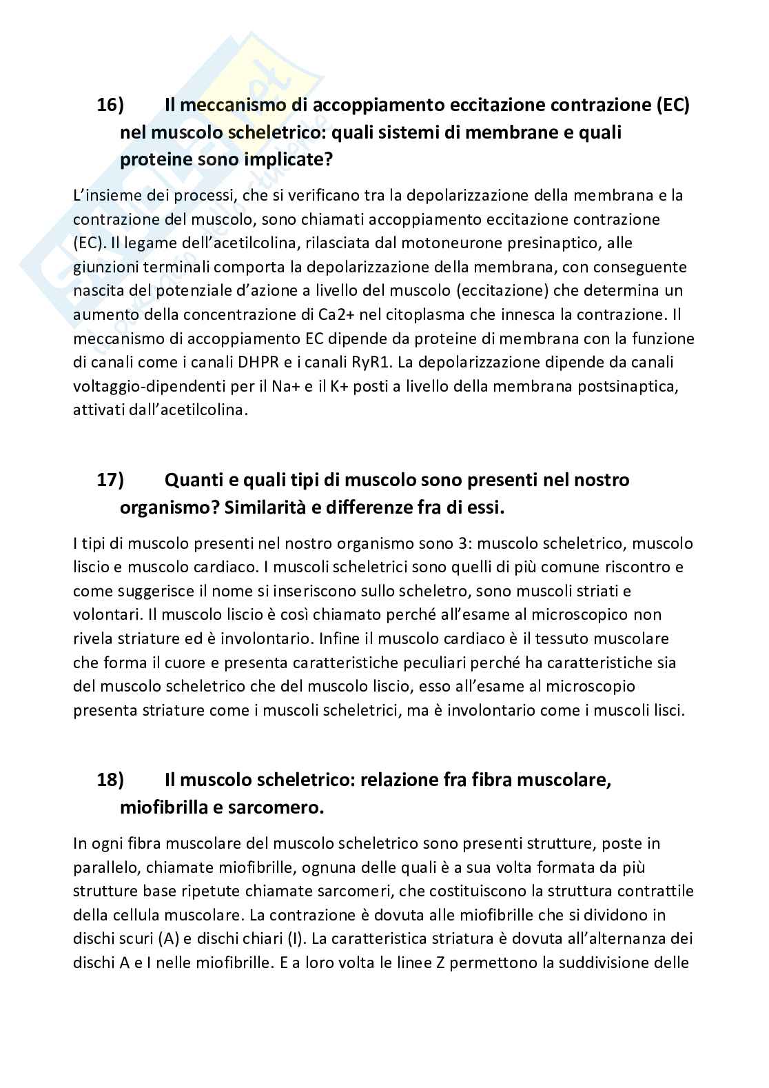 Domande aperte di Fisiologia Pag. 6