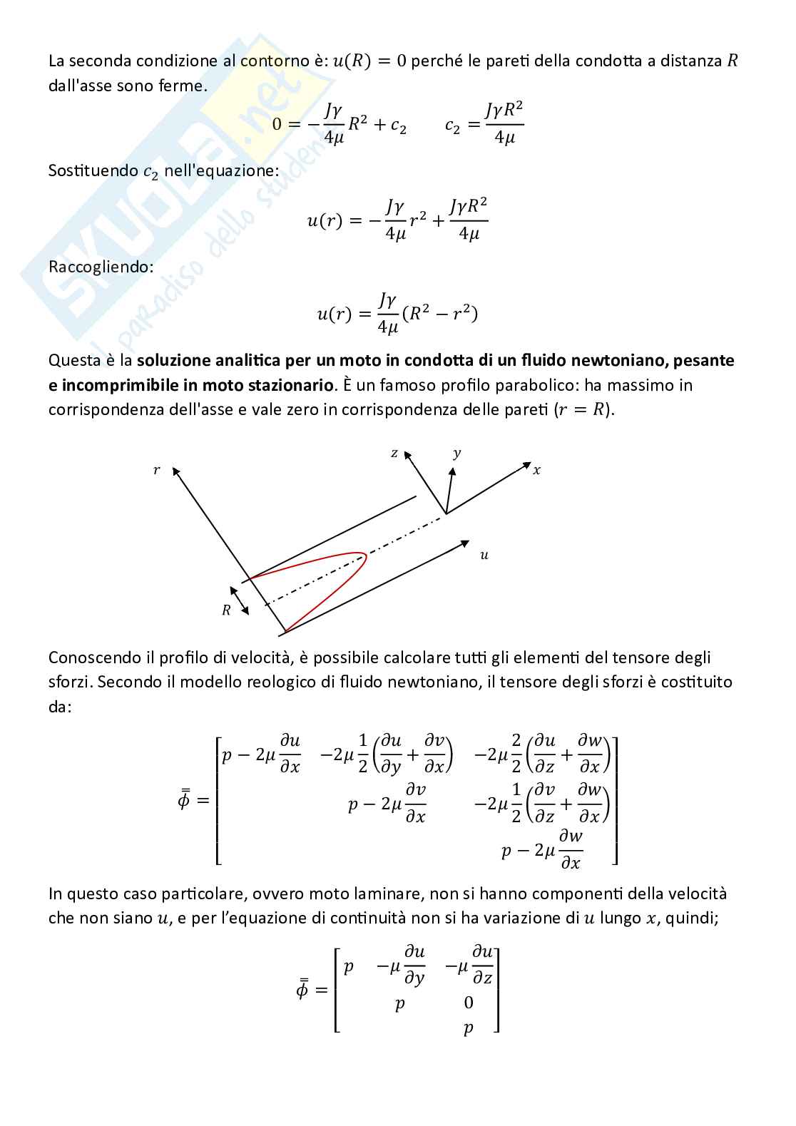 Meccanica dei fluidi, parte 10 - Equazioni di Navier Stokes, flusso di Couette e flusso di Poseuille Pag. 16