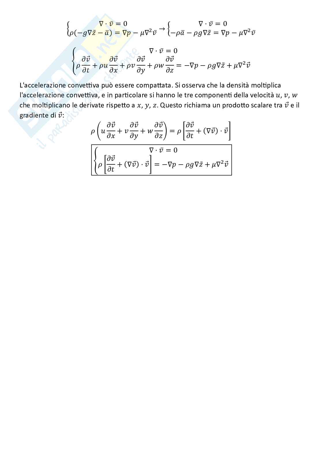 Meccanica dei fluidi, parte 10 - Equazioni di Navier Stokes, flusso di Couette e flusso di Poseuille Pag. 2