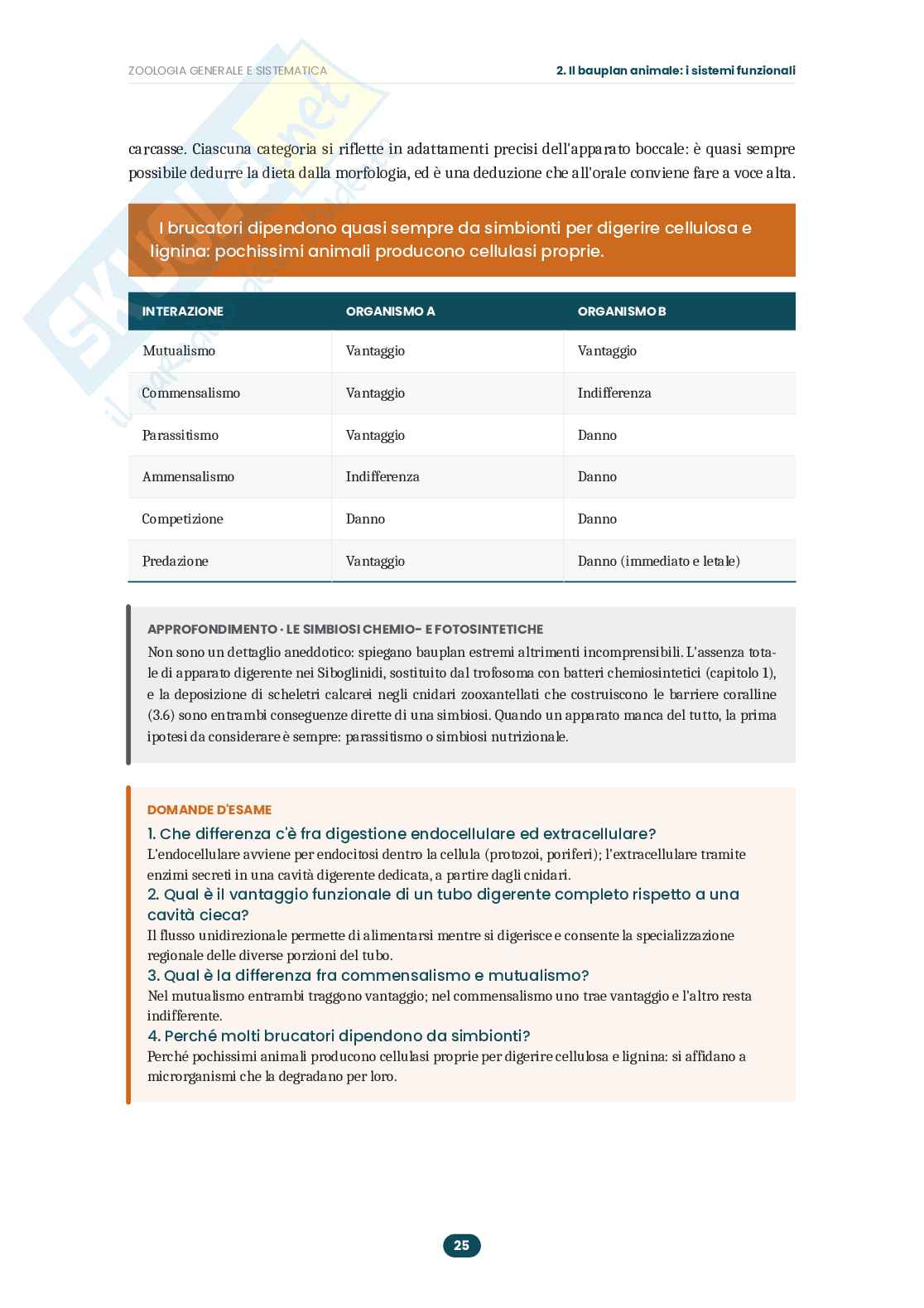 Appunti Zoologia generale e sistematica: guida completa all'esame  Pag. 26