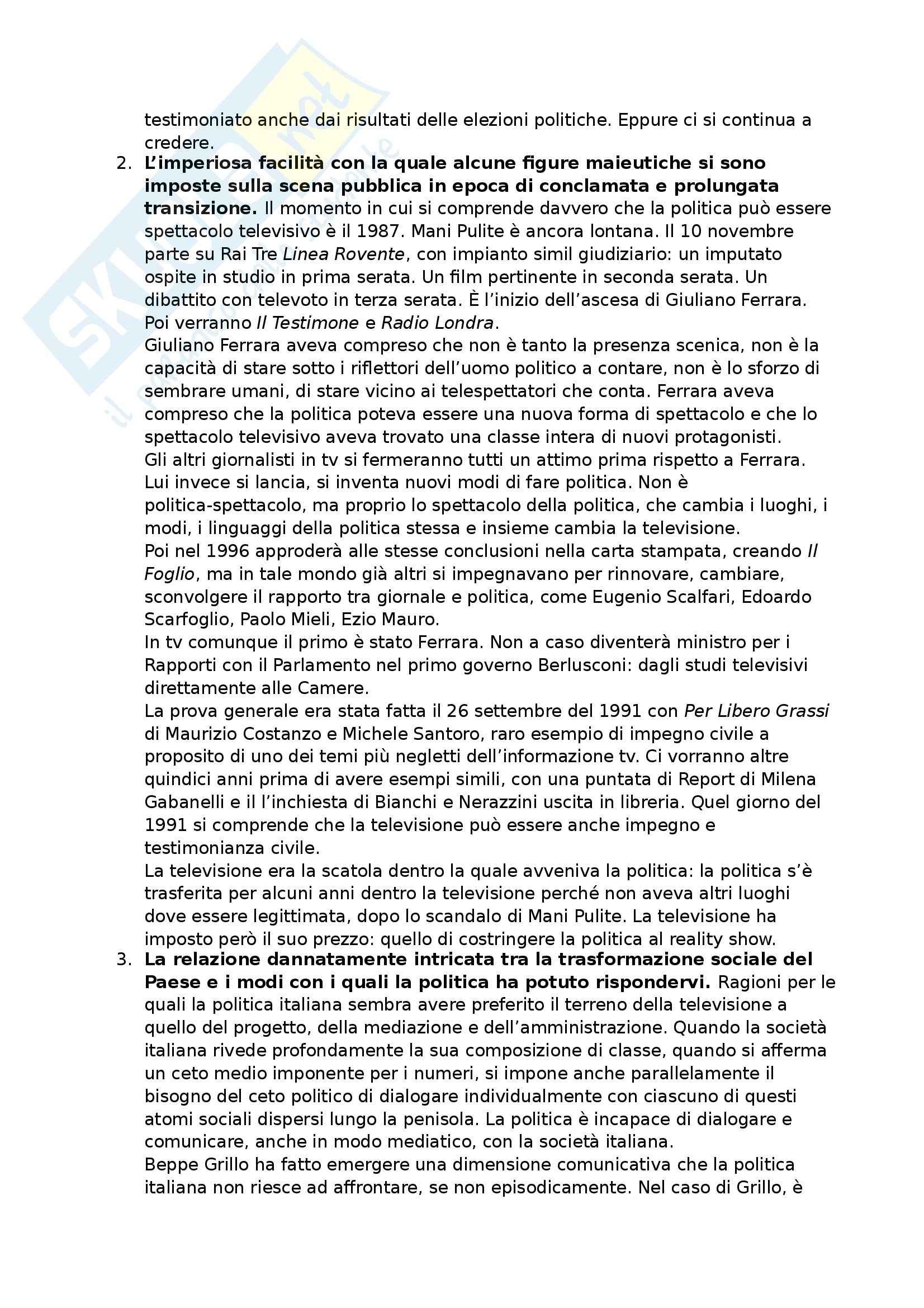 Riassunto esame Teorie e Tecniche del Giornalismo, prof. Agostini, libro consigliato Studiare il Giornalismo, Agostini Pag. 36