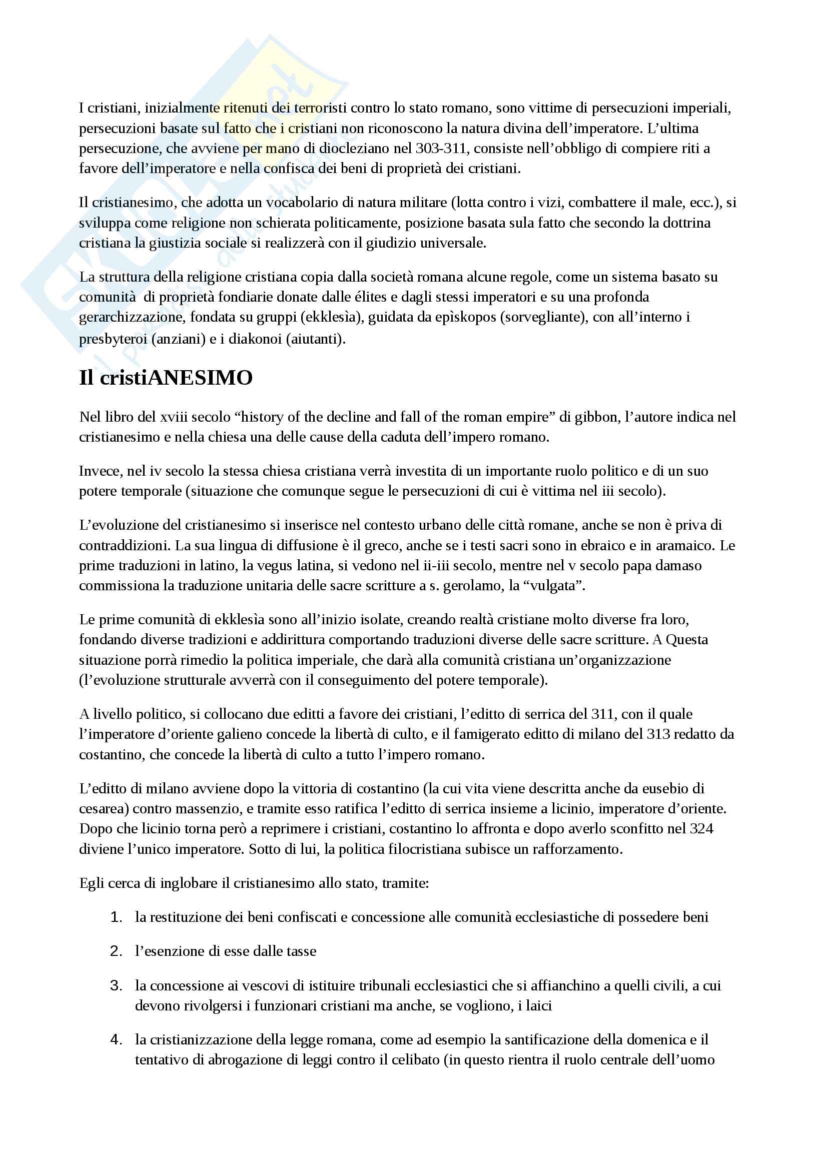 Storia medievale - Appunti Pag. 6