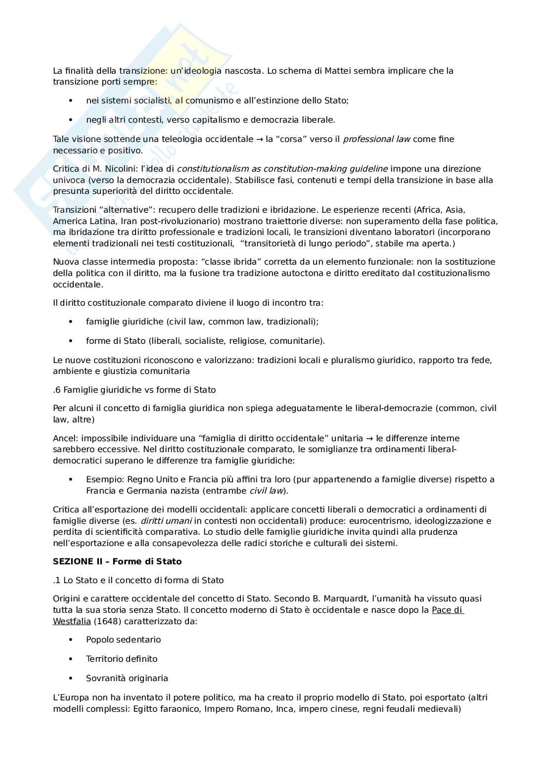 Riassunto esame Diritto pubblico comparato, Prof. Louvin Roberto, libro consigliato Sistemi costituzionali, Pegoraro, Rinella Pag. 11