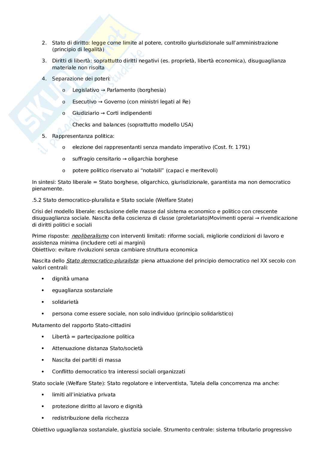 Riassunto esame Diritto pubblico comparato, Prof. Louvin Roberto, libro consigliato Sistemi costituzionali, Pegoraro, Rinella Pag. 16