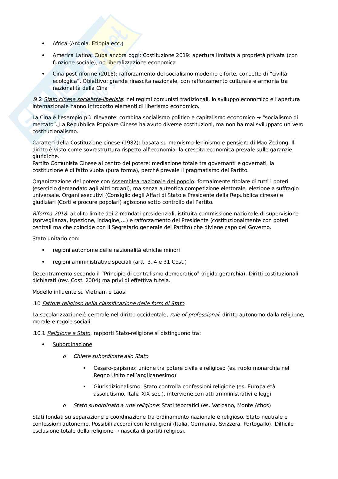 Riassunto esame Diritto pubblico comparato, Prof. Louvin Roberto, libro consigliato Sistemi costituzionali, Pegoraro, Rinella Pag. 21
