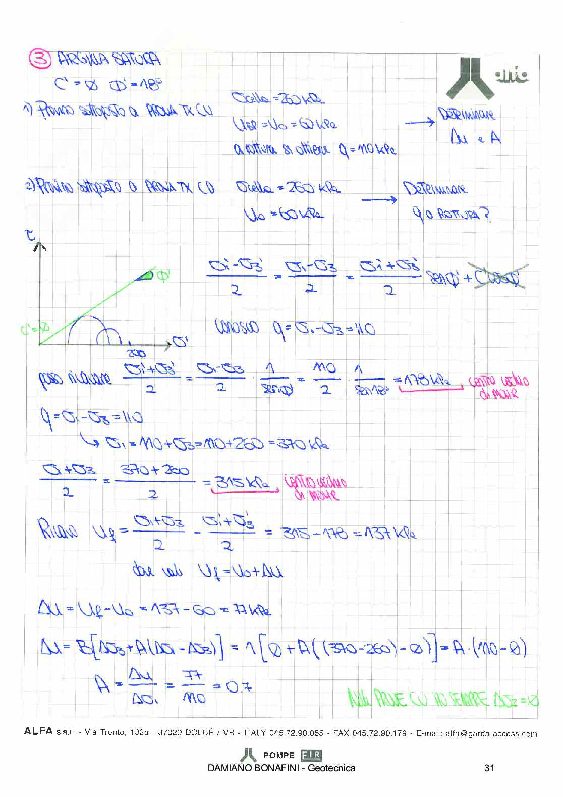 Esercizi Geotecnica Pag. 31