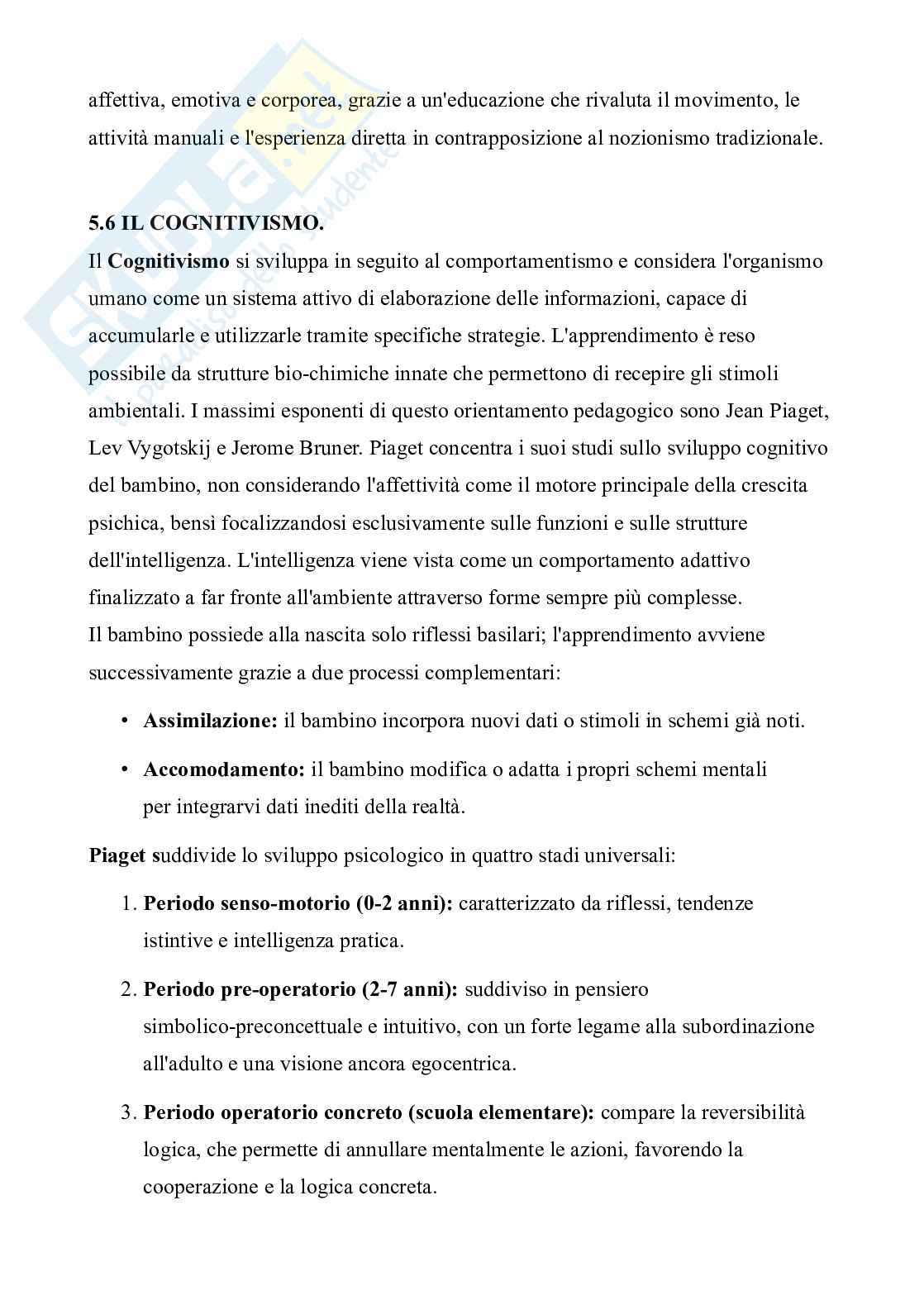Pedagogia generale - schemi per argomento Pag. 16