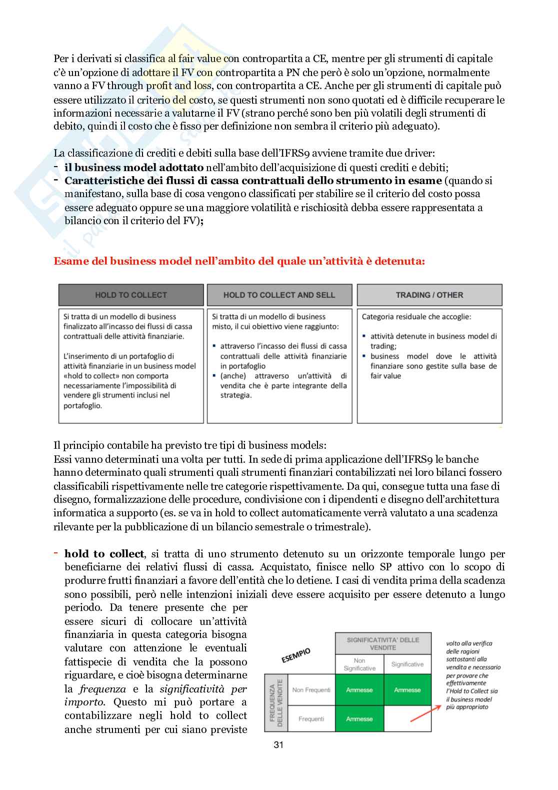 Informativa finanziaria - da impairment test in presenza di minoranze Pag. 31