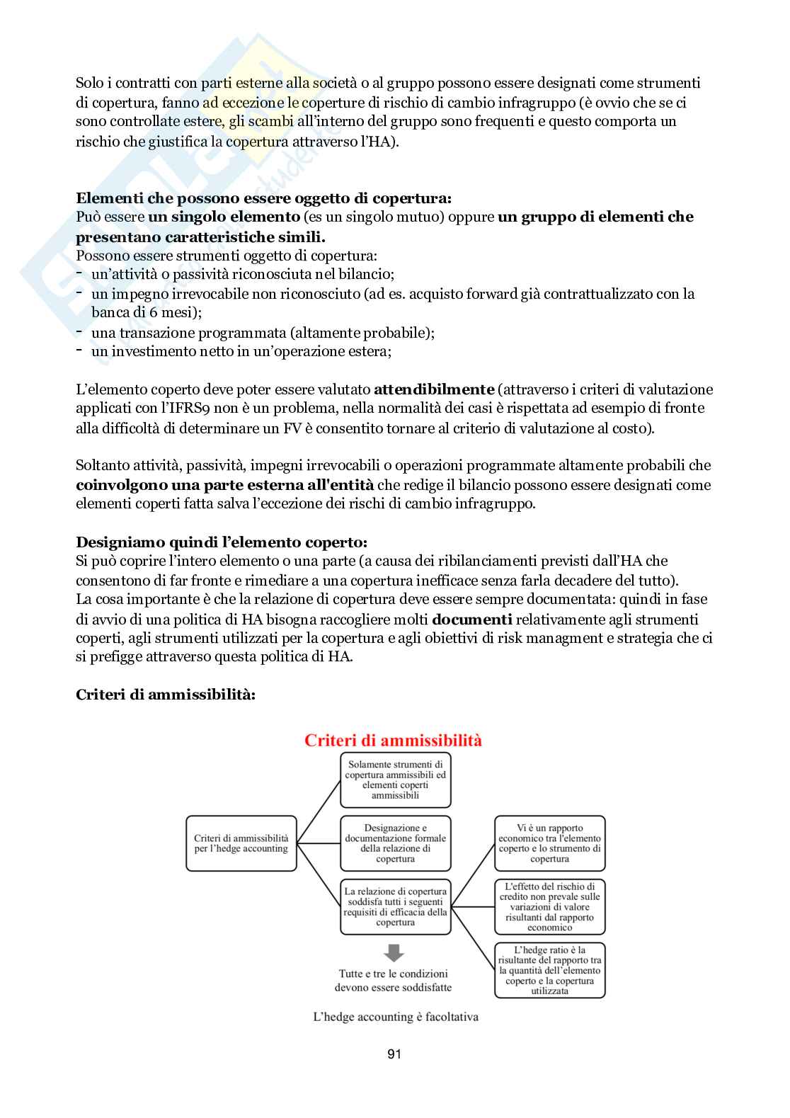 Informativa finanziaria - da impairment test in presenza di minoranze Pag. 91