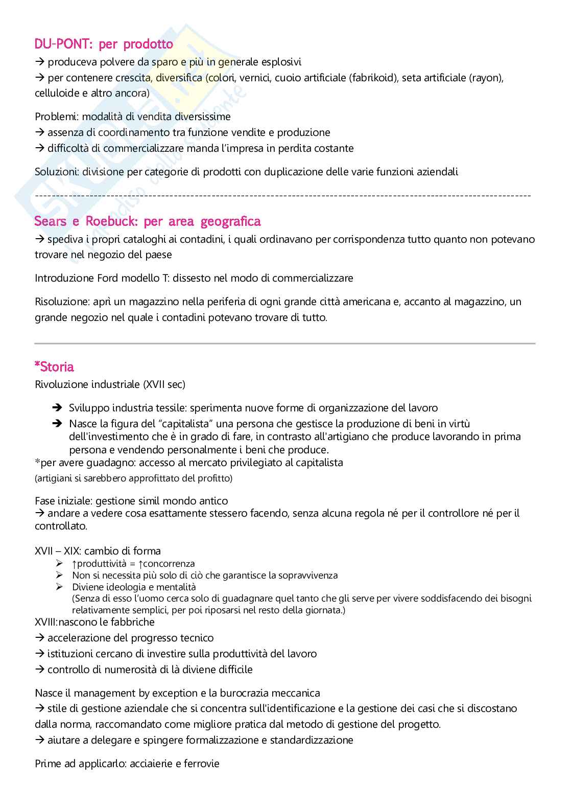 Appunti di Organizzazione aziendae Pag. 21