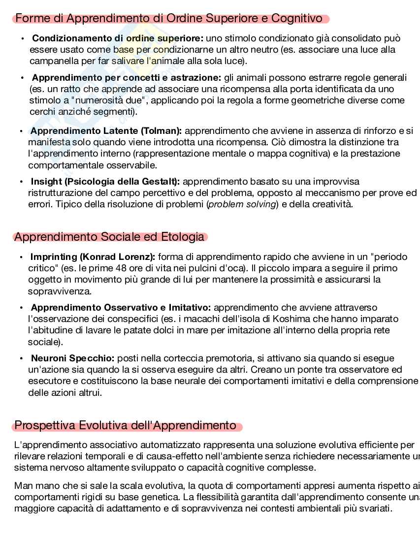 Appunti completi di Psicologia generale + Domande d'esame risolte Pag. 31