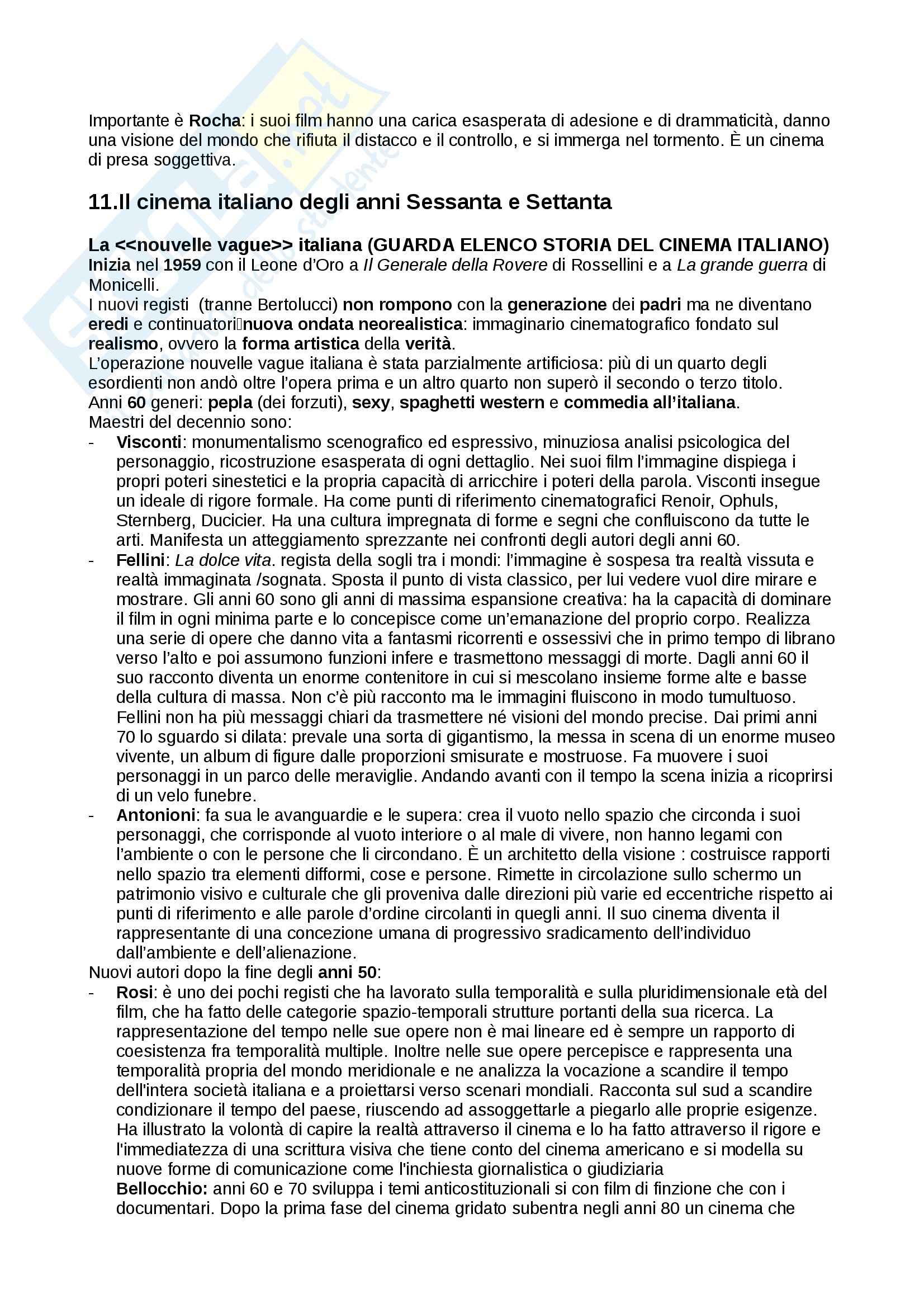 Riassunto esame Storia del cinema, prof. Pesce, libro consigliato Introduzione alla storia del cinema, Bertetto Pag. 21
