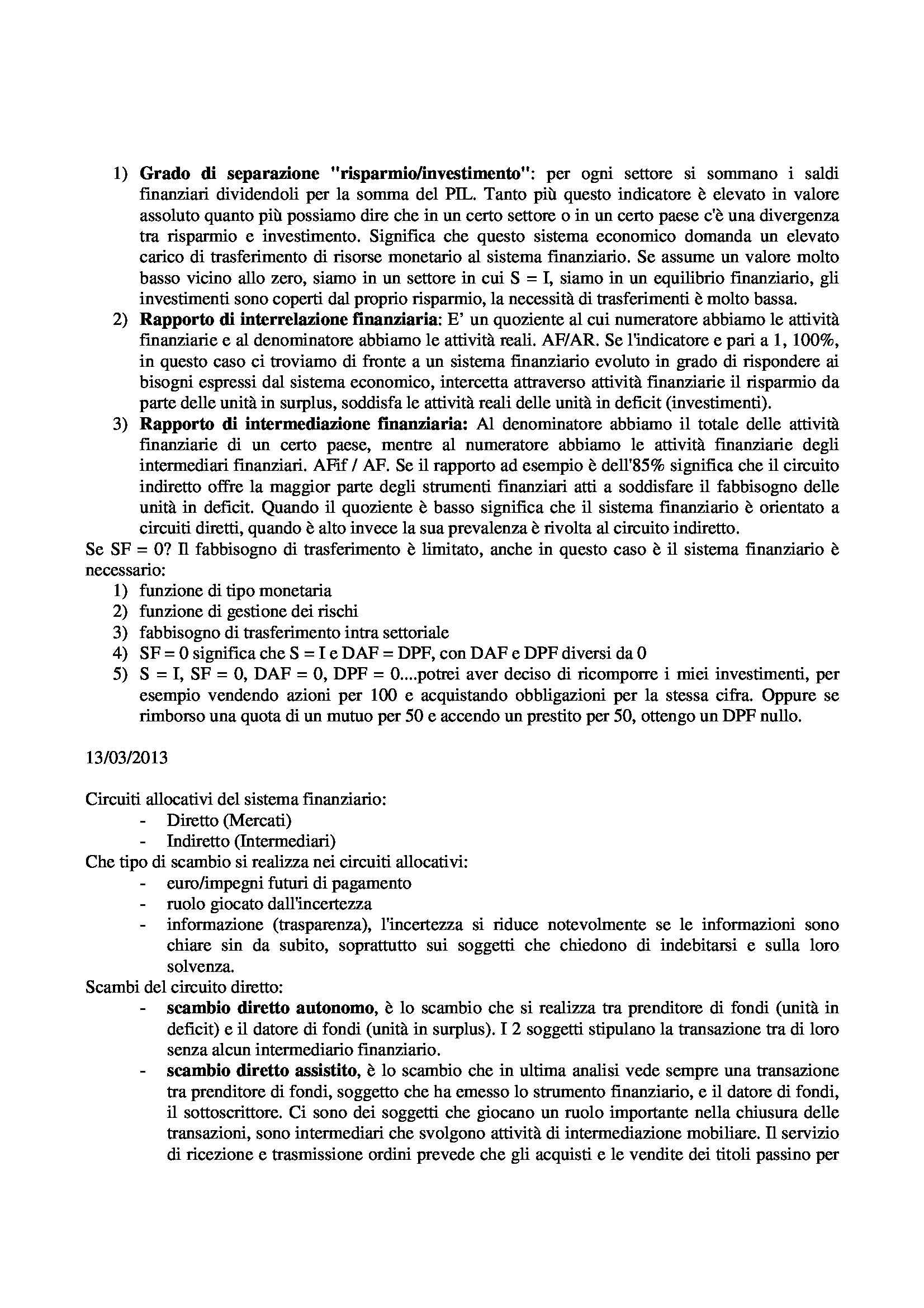 Economia Intermediari Finanziari Pag. 11