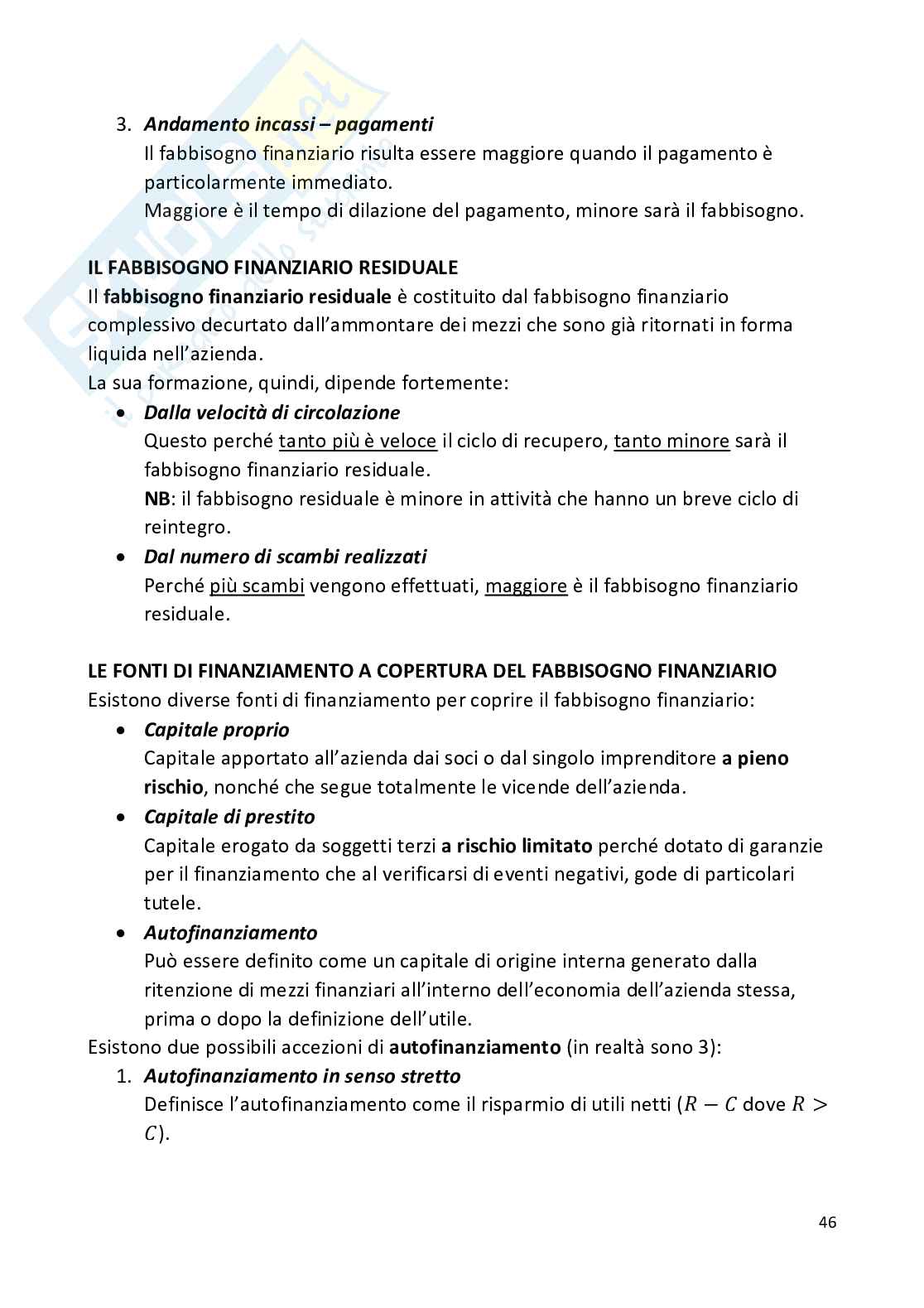 Appunti completi di Economia aziendale Pag. 46