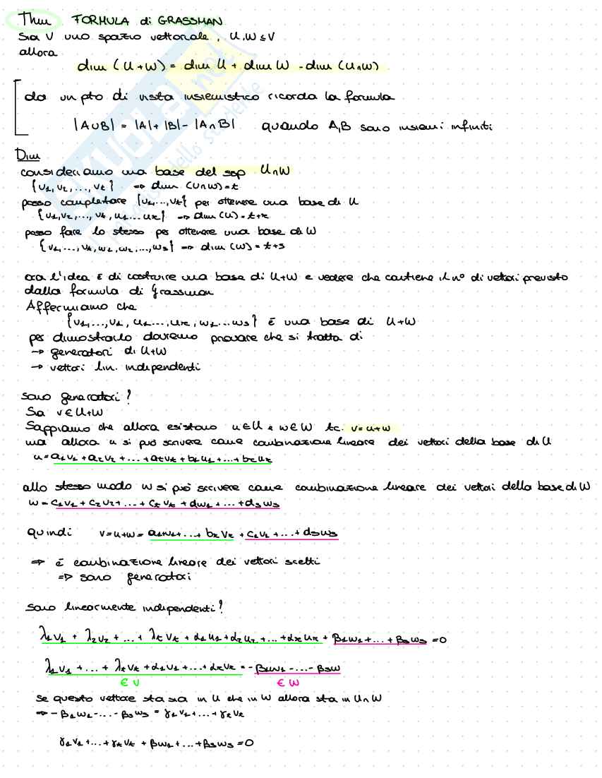Appunti di Algebra lineare e geometria Pag. 26