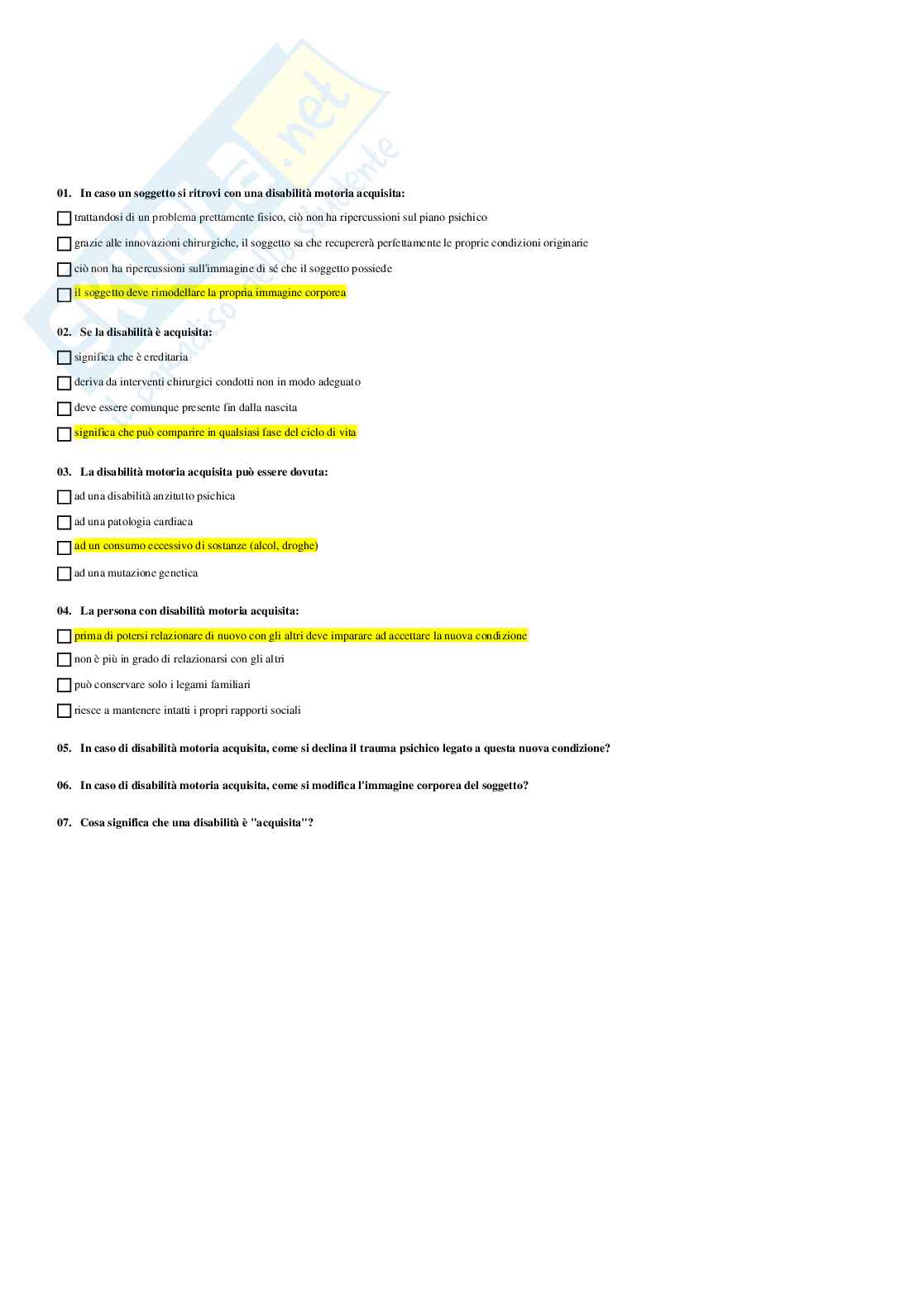 Psicologia della disabilità e dell'integrazione Pag. 31