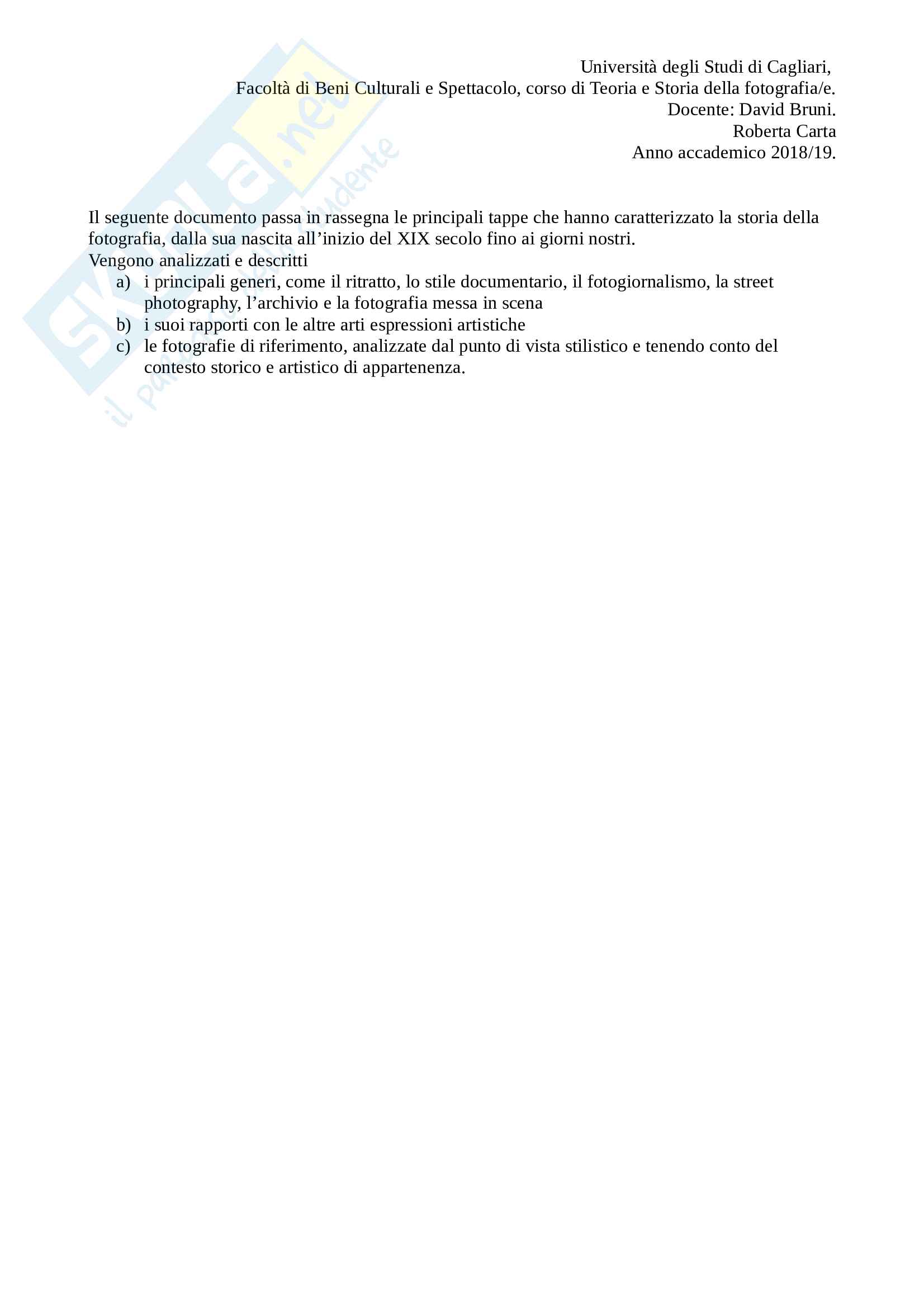 Storia della fotografia Pag. 1