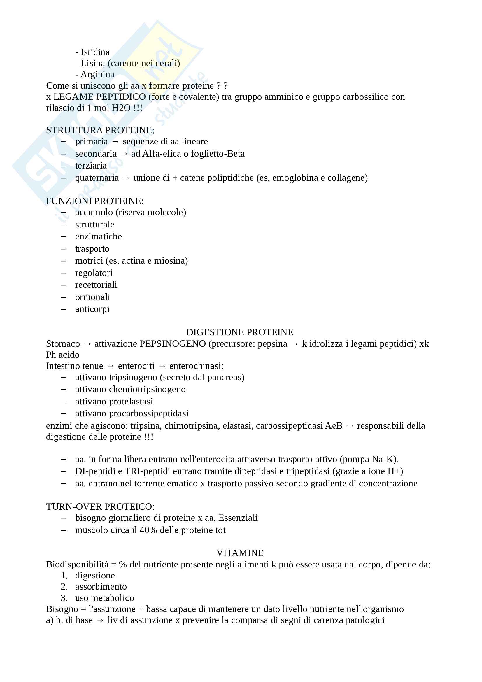 Nutrizione a livello dell'organismo Pag. 21