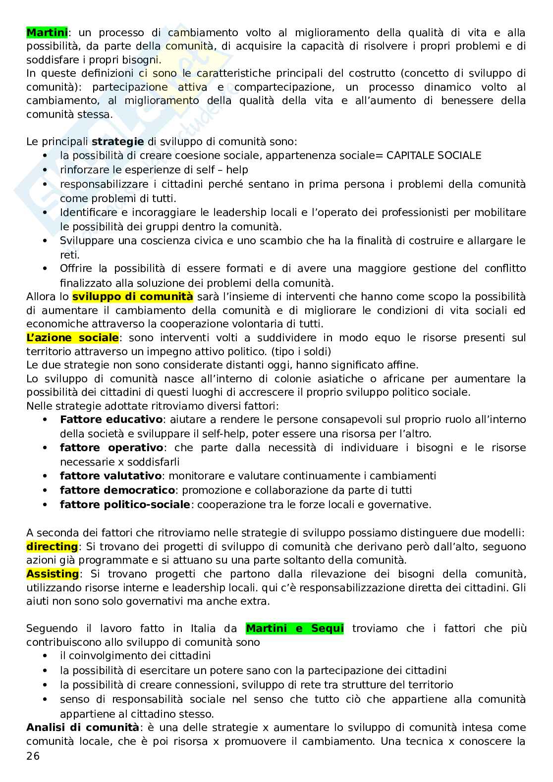 Psicologia di comunità Pag. 26