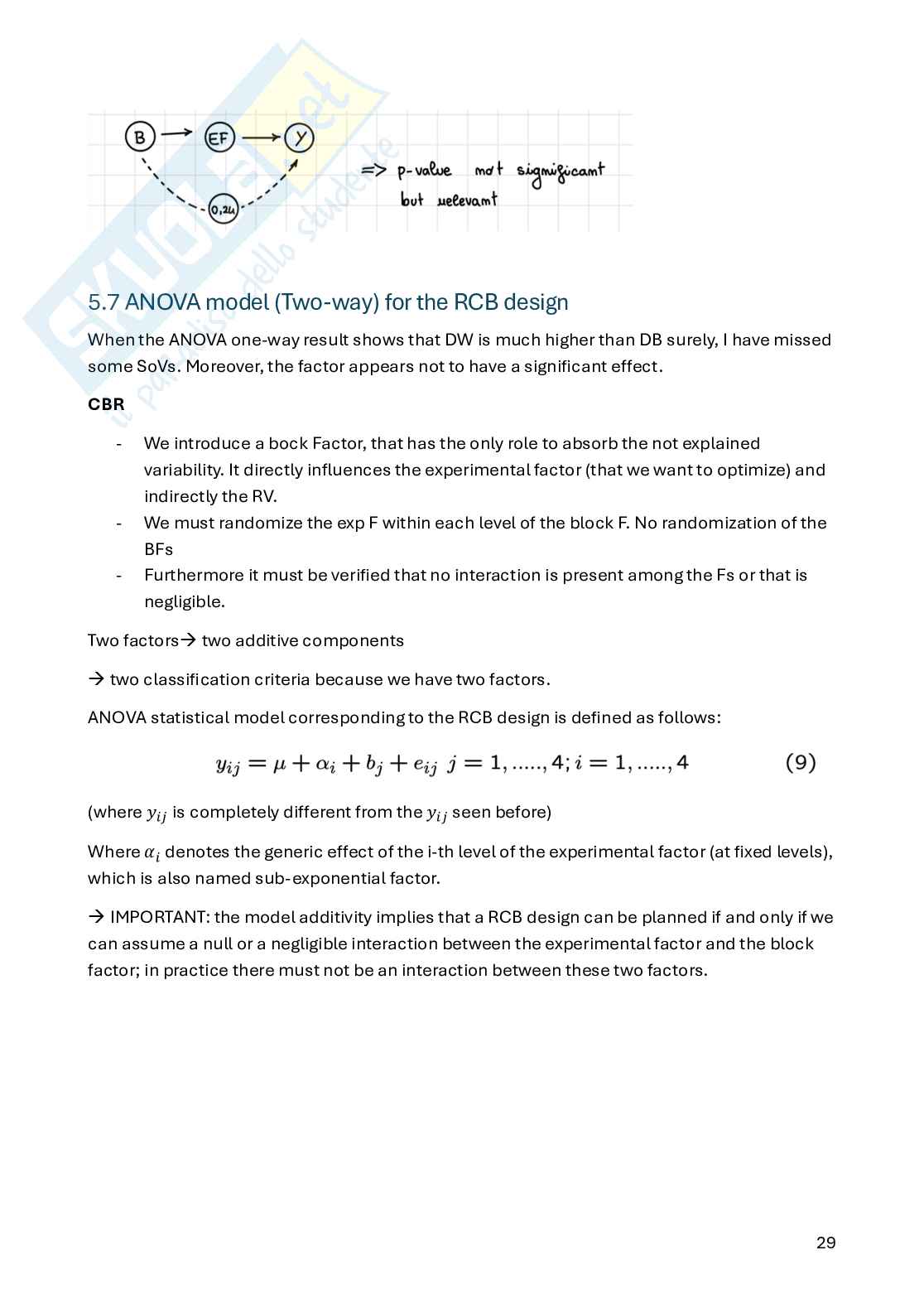 Appunti Statistica per la sperimentazione e le previsioni in ambito tecnologico (parte 2) Pag. 1