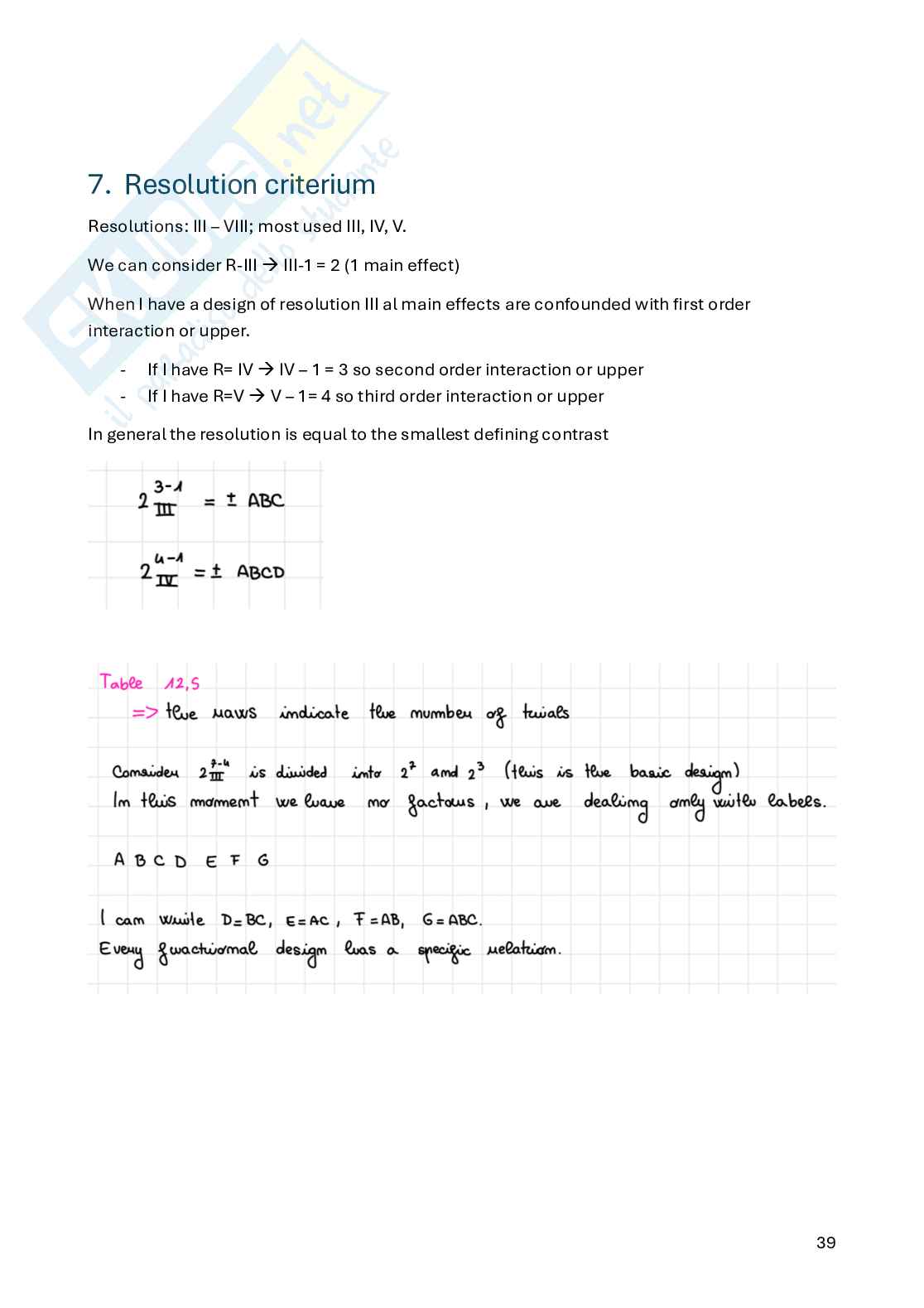 Appunti Statistica per la sperimentazione e le previsioni in ambito tecnologico (parte 2) Pag. 11