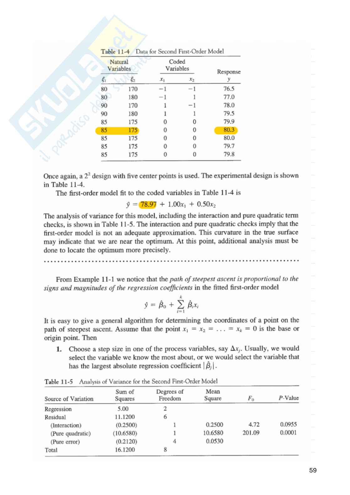 Appunti Statistica per la sperimentazione e le previsioni in ambito tecnologico (parte 2) Pag. 31