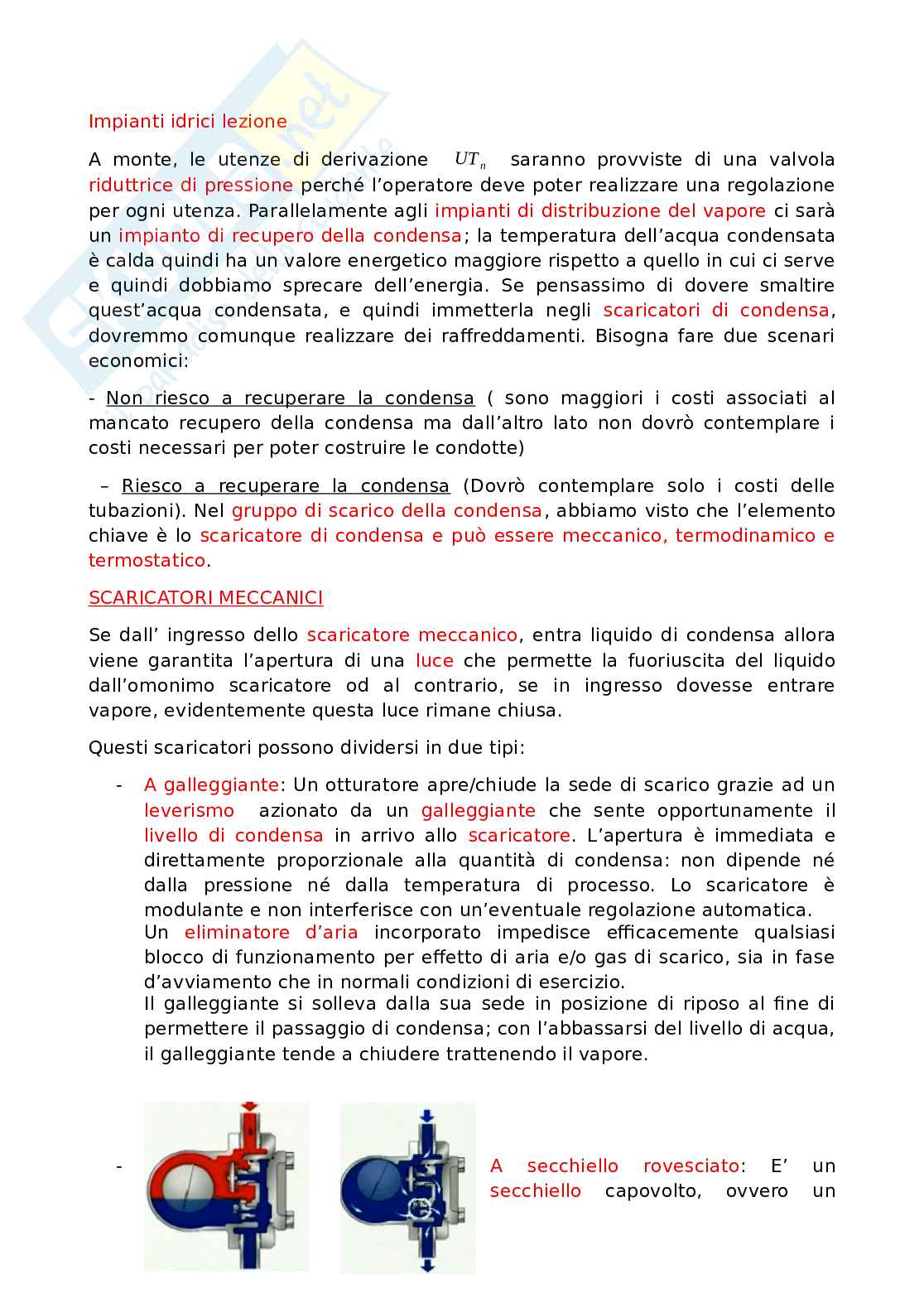 Impianti a vapore Pag. 1