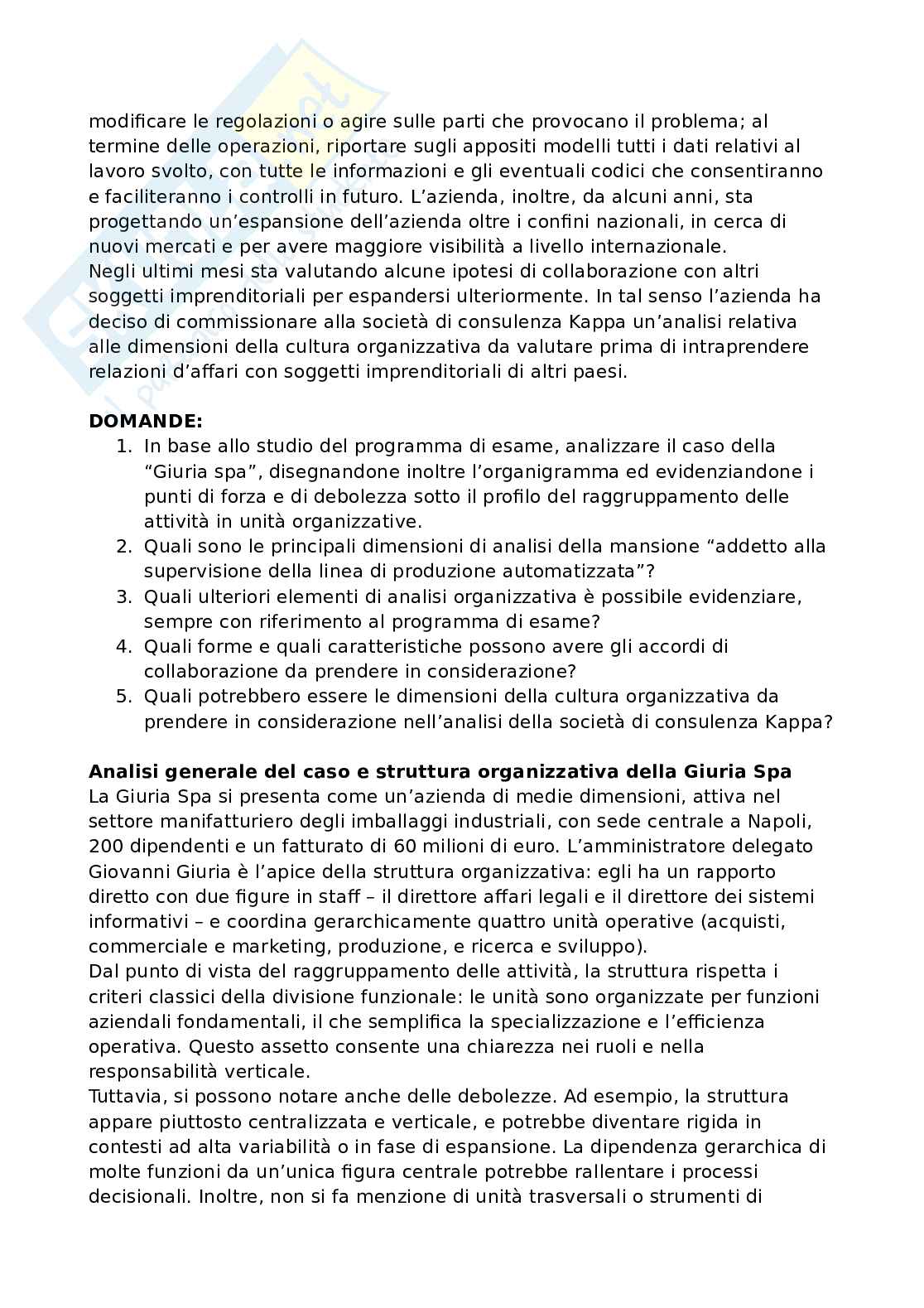 Organizzazione aziendale Pag. 11