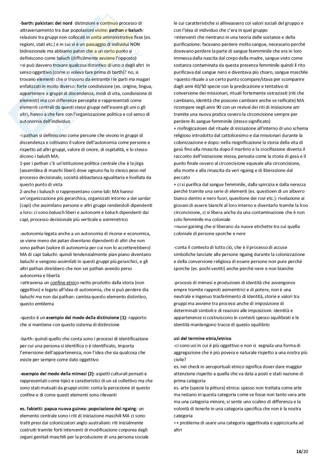 Antropologia culturale - Appunti seconda parte Pag. 16