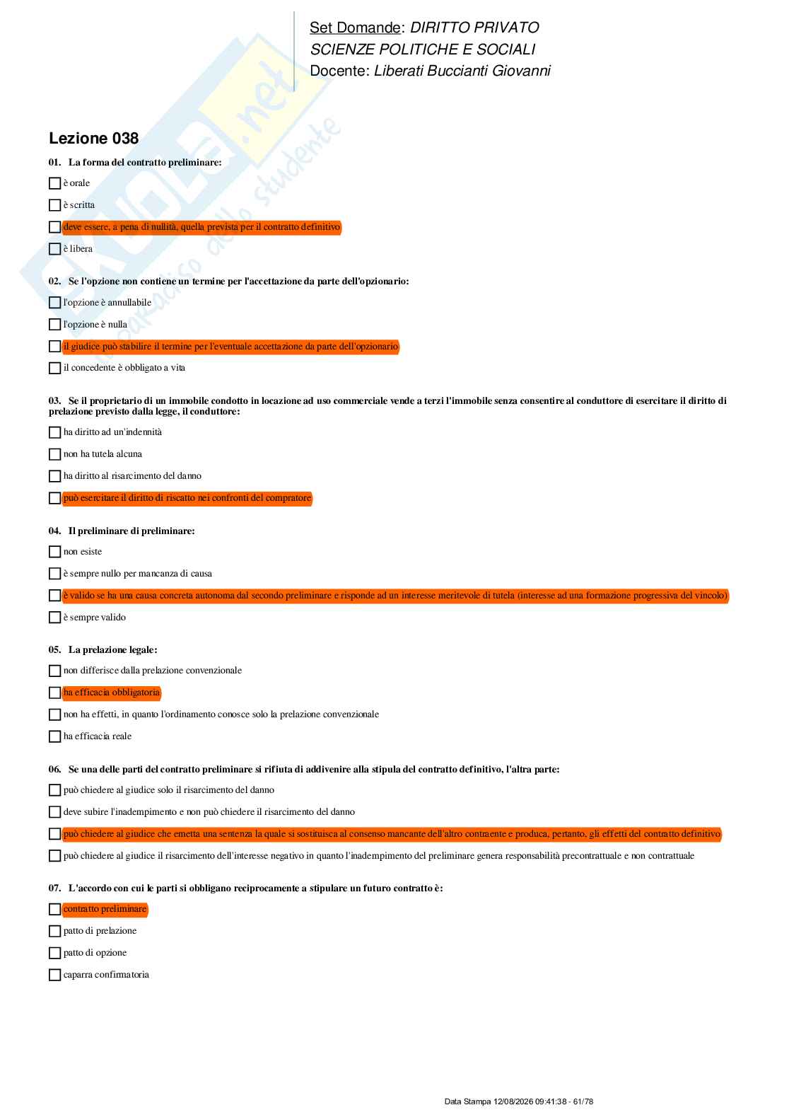 Paniere nuovo (2026) completo di Diritto privato  Pag. 61