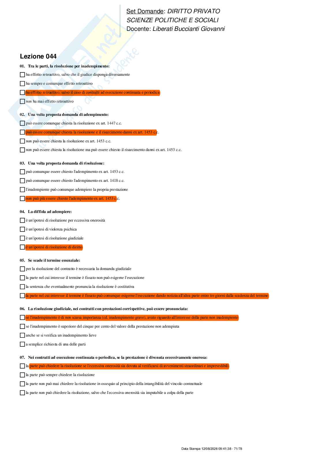Paniere nuovo (2026) completo di Diritto privato  Pag. 71