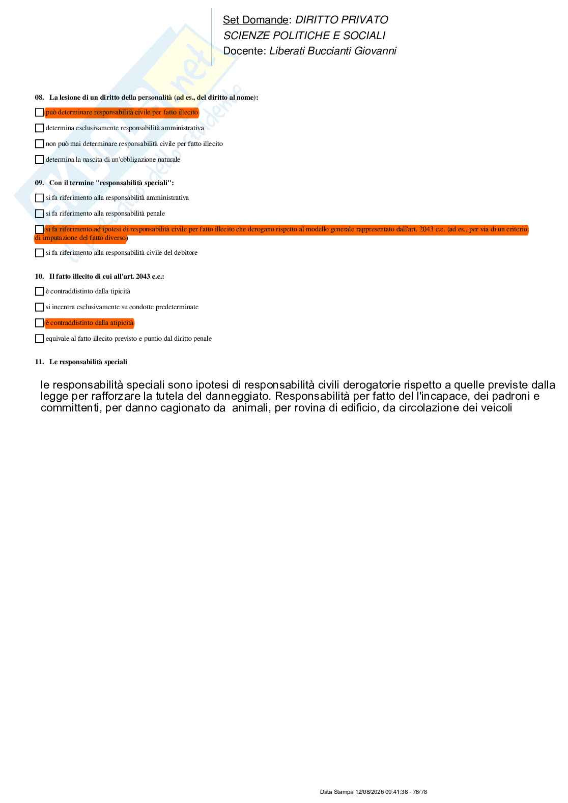 Paniere nuovo (2026) completo di Diritto privato  Pag. 76