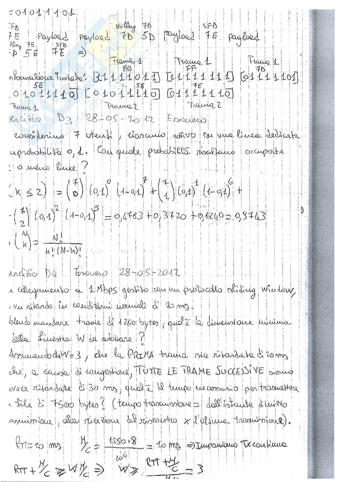 Esercizi Reti - Fondamenti di telecomunicazioni Pag. 2