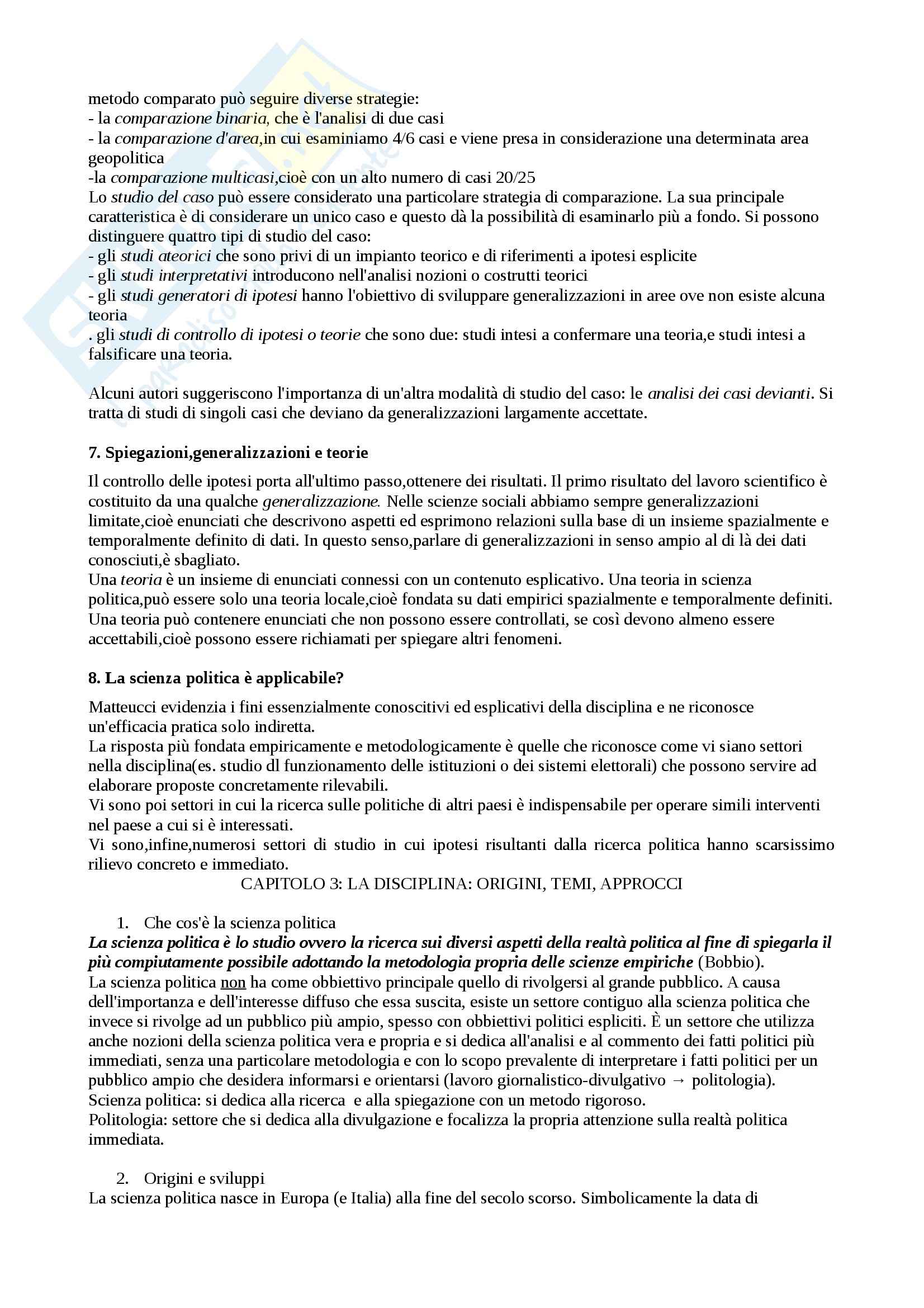 Riassunto esame Scienza politica, prof. Nevola, libro consigliato Scienza politica, Cotta, Della Porta, Morlino Pag. 6