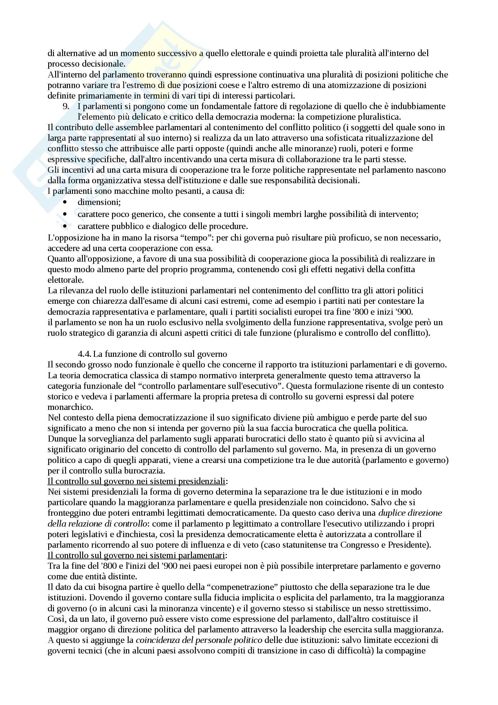 Riassunto esame Scienza politica, prof. Nevola, libro consigliato Scienza politica, Cotta, Della Porta, Morlino Pag. 71