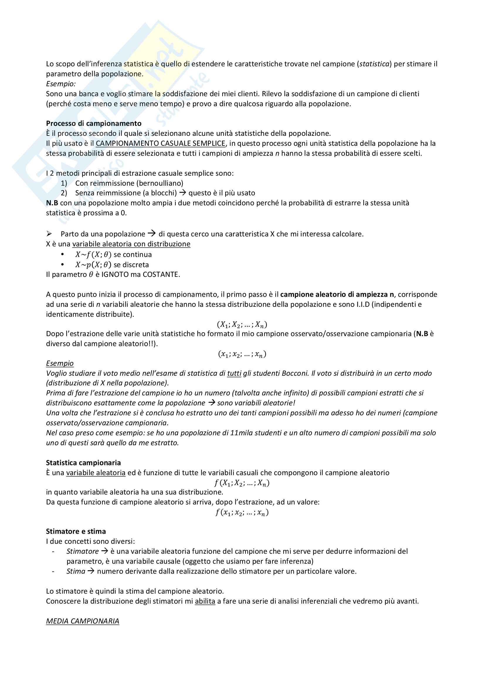 Appunti COMPLETI - Statistica descrittiva e Inferenza Statistica Pag. 21