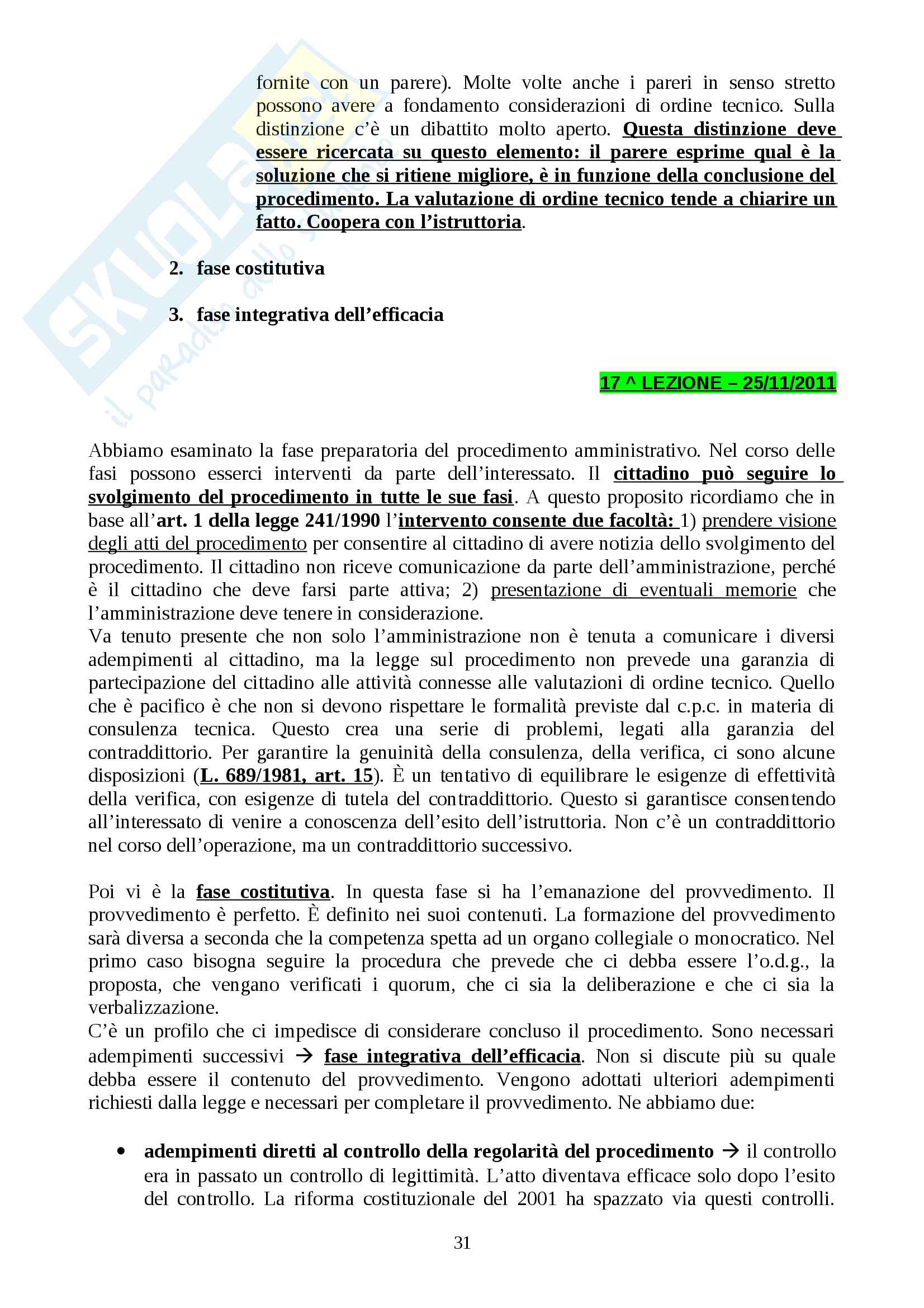 Diritto Amministrativo Pag. 31