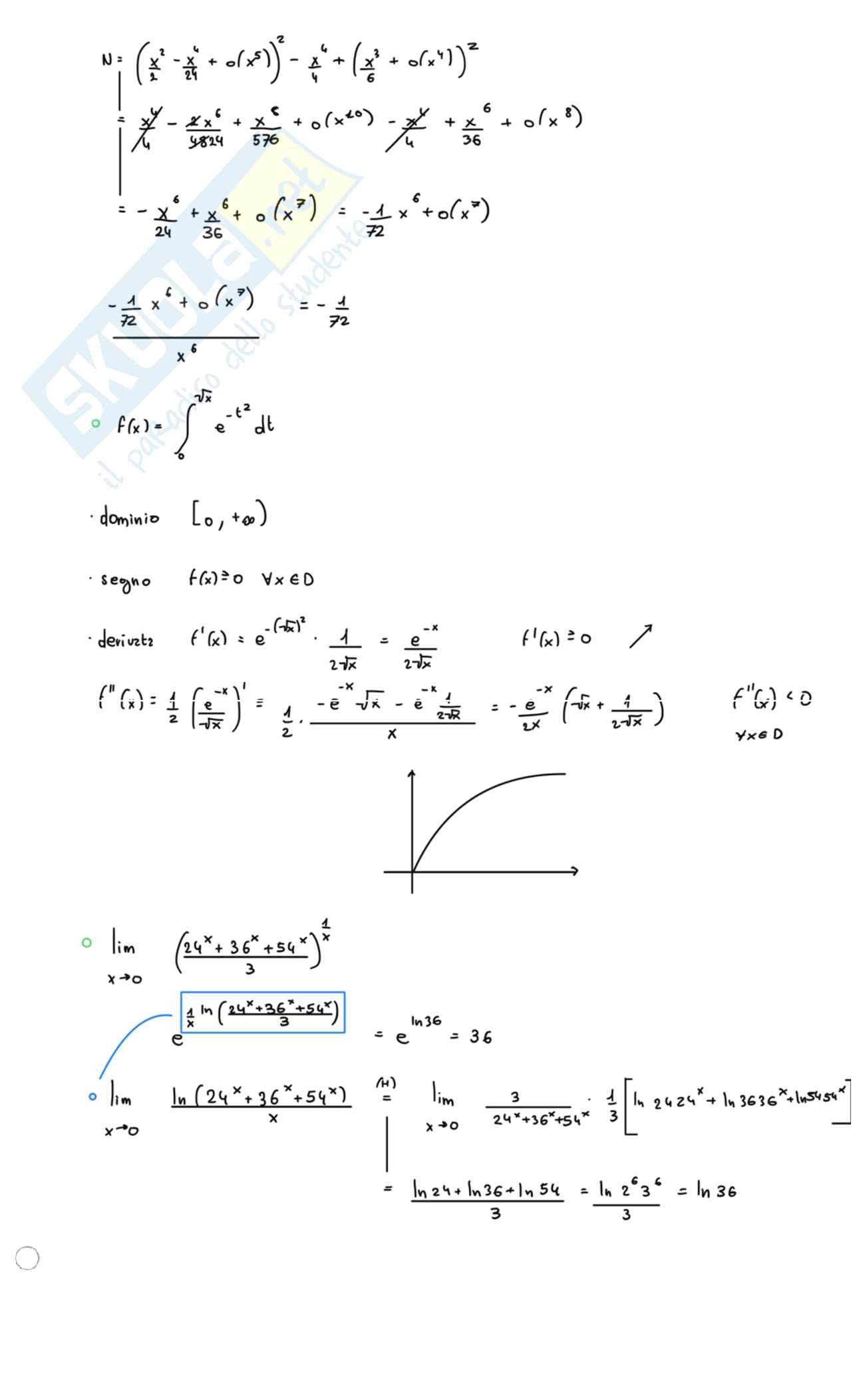 Appunti secondo parziale Analisi matematica 1 Pag. 31