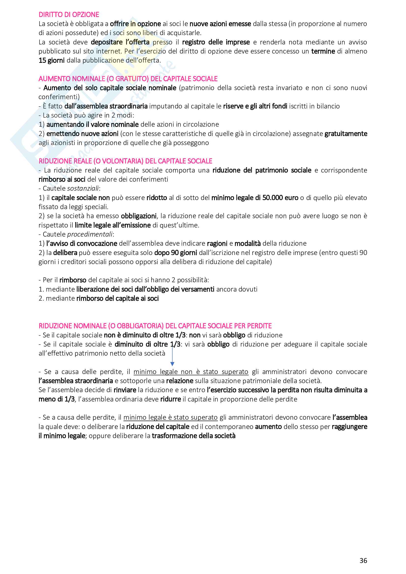 Riassunto esame diritto commerciale, prof. Morini, libro consigliato Manuale di diritto commerciale, Campobasso Pag. 36