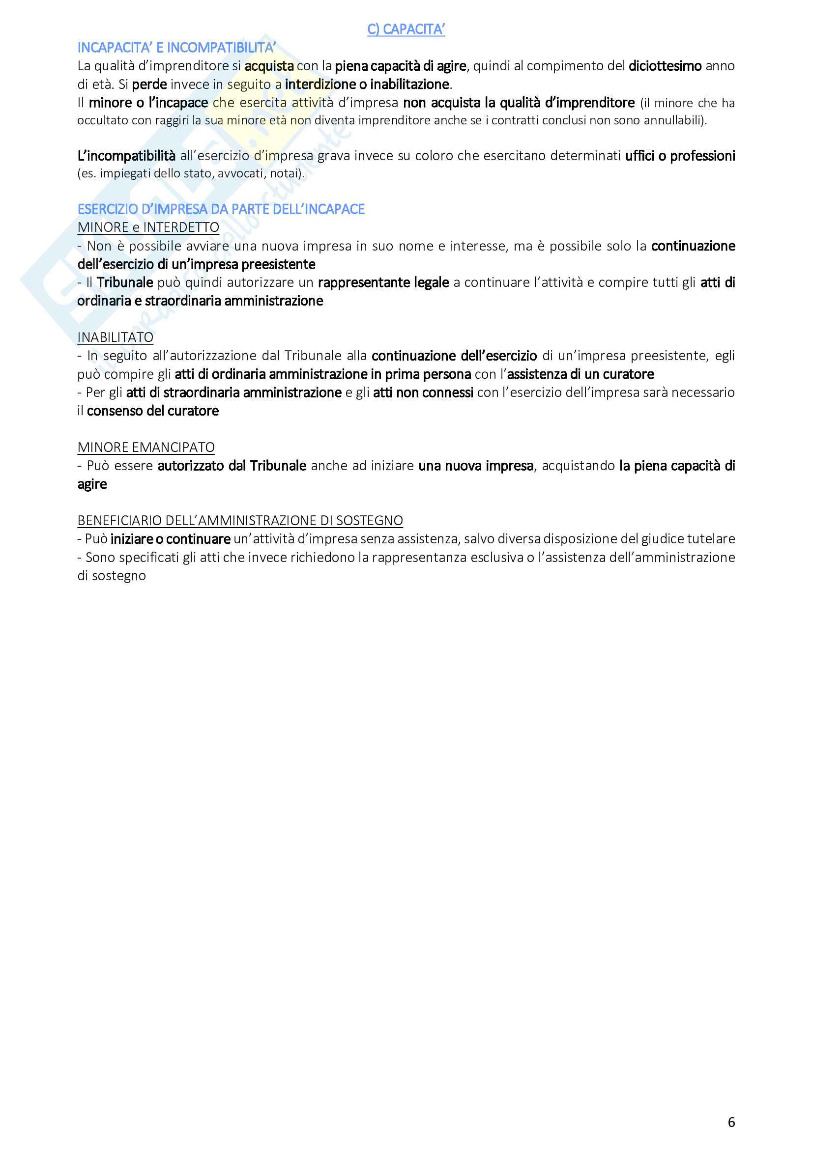 Riassunto esame diritto commerciale, prof. Morini, libro consigliato Manuale di diritto commerciale, Campobasso Pag. 6
