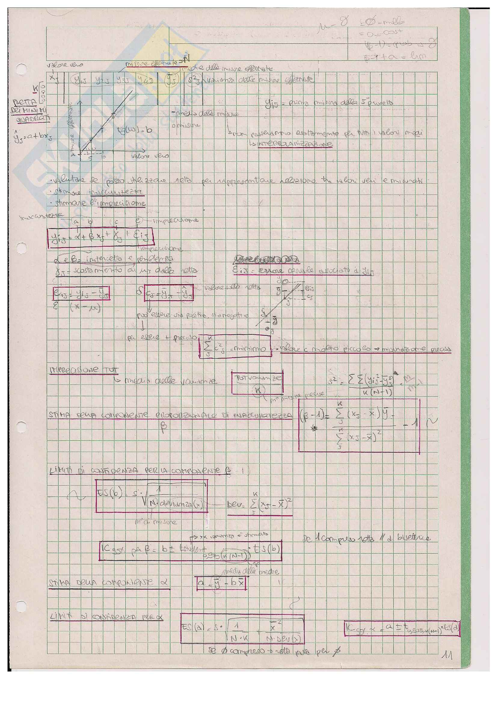 Formule e spiegazione: Appunti di Statistica Pag. 11