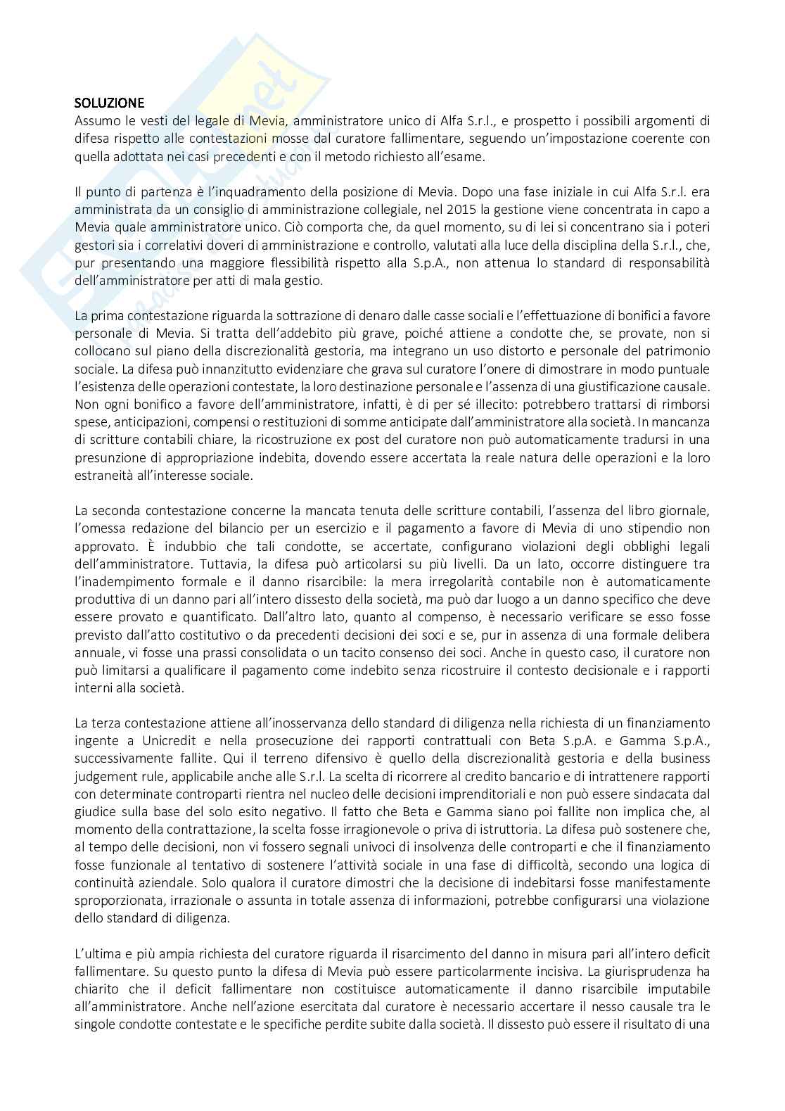 Casi esame Diritto commerciale avanzato Pag. 6
