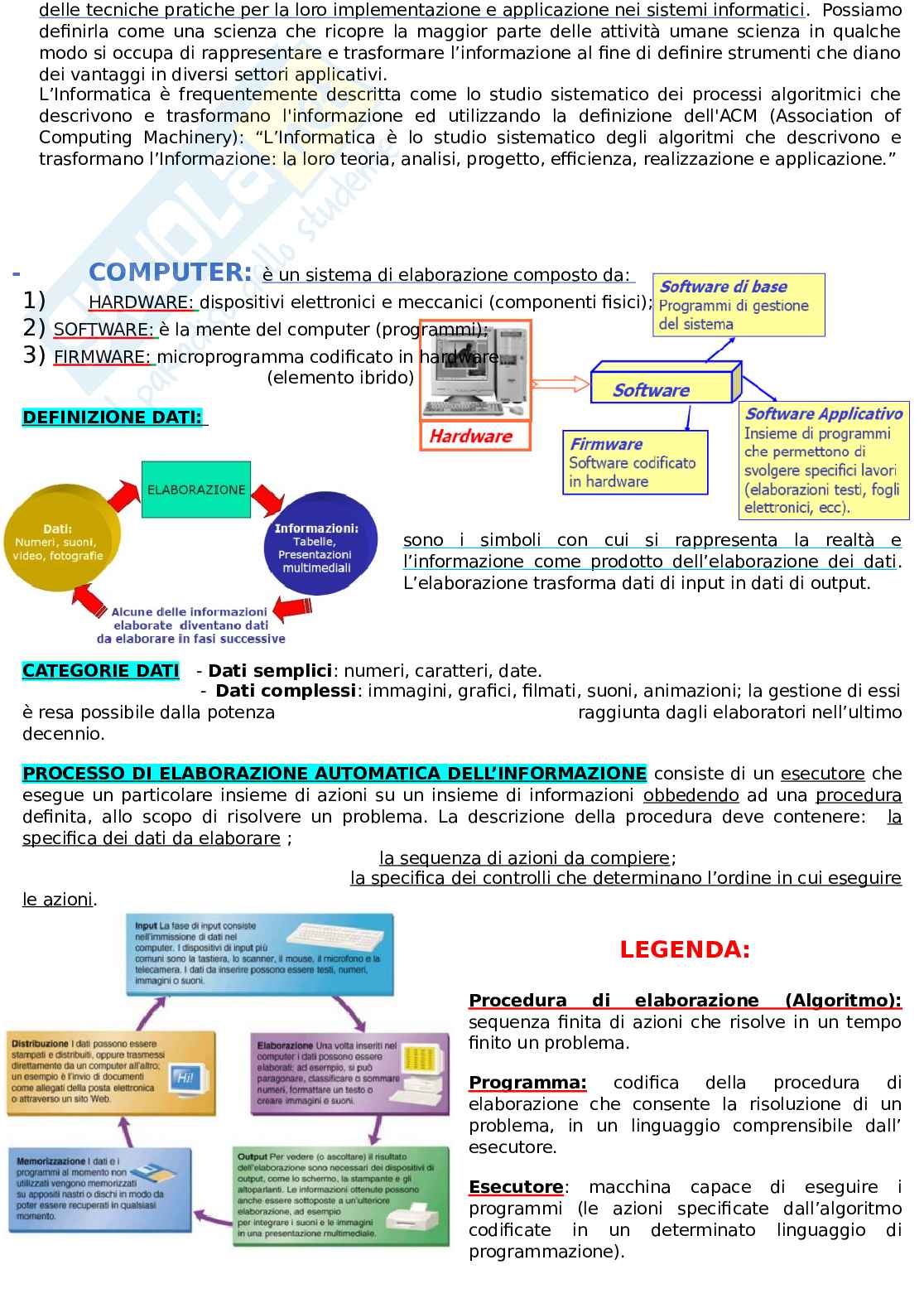 Appunti e schemi concettuali lezione Programmazione Pag. 2