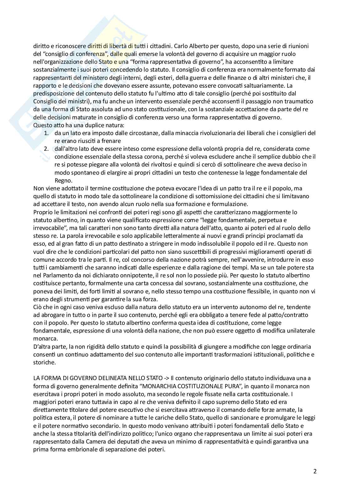 Riassunto esame Organizzazione del governo e della pubblica amministrazione, Prof. Catelani Elisabetta, libro consigliato Poteri e organizzazione del governo nel contesto degli ordinamenti pluralistici contemporanei, Elisabetta Catelani Pag. 2